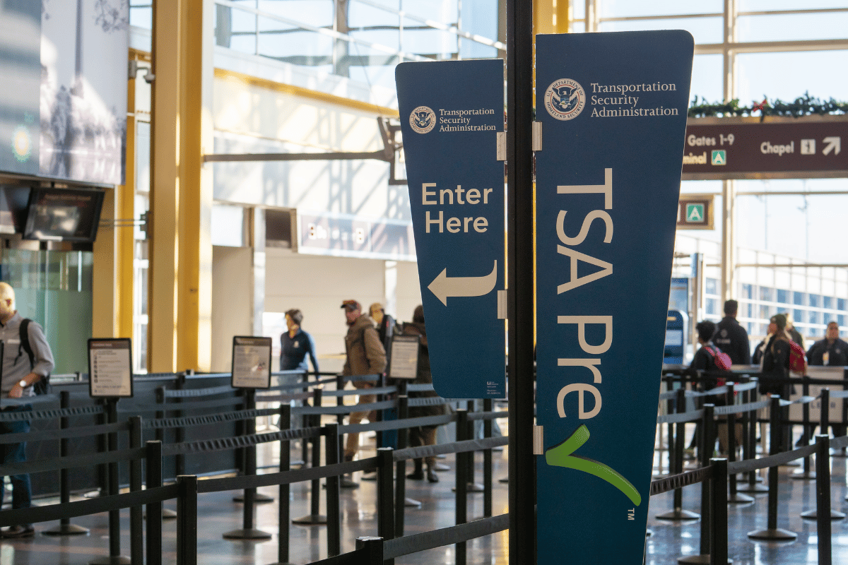 Traveler carrying insulin and medical cooler through airport security screening