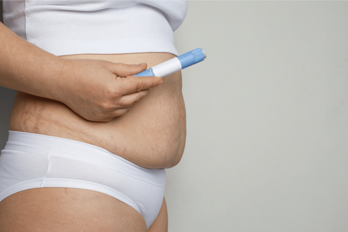 GLP-1 receptor agonist injection used for medical weight management