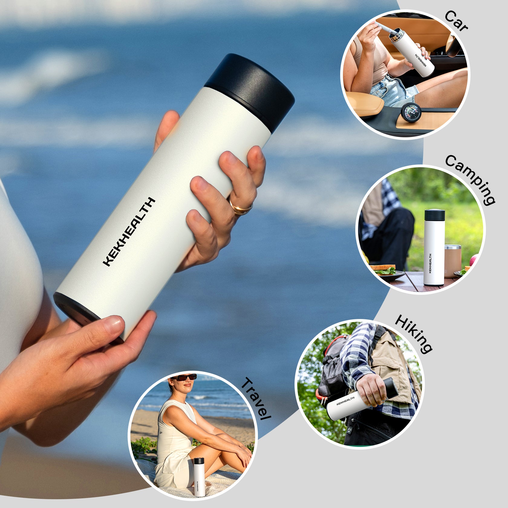 Odyssey Series 3 Pens Large Dial Mechanical Thermometer Insulin Cooler (BC-B006-White)