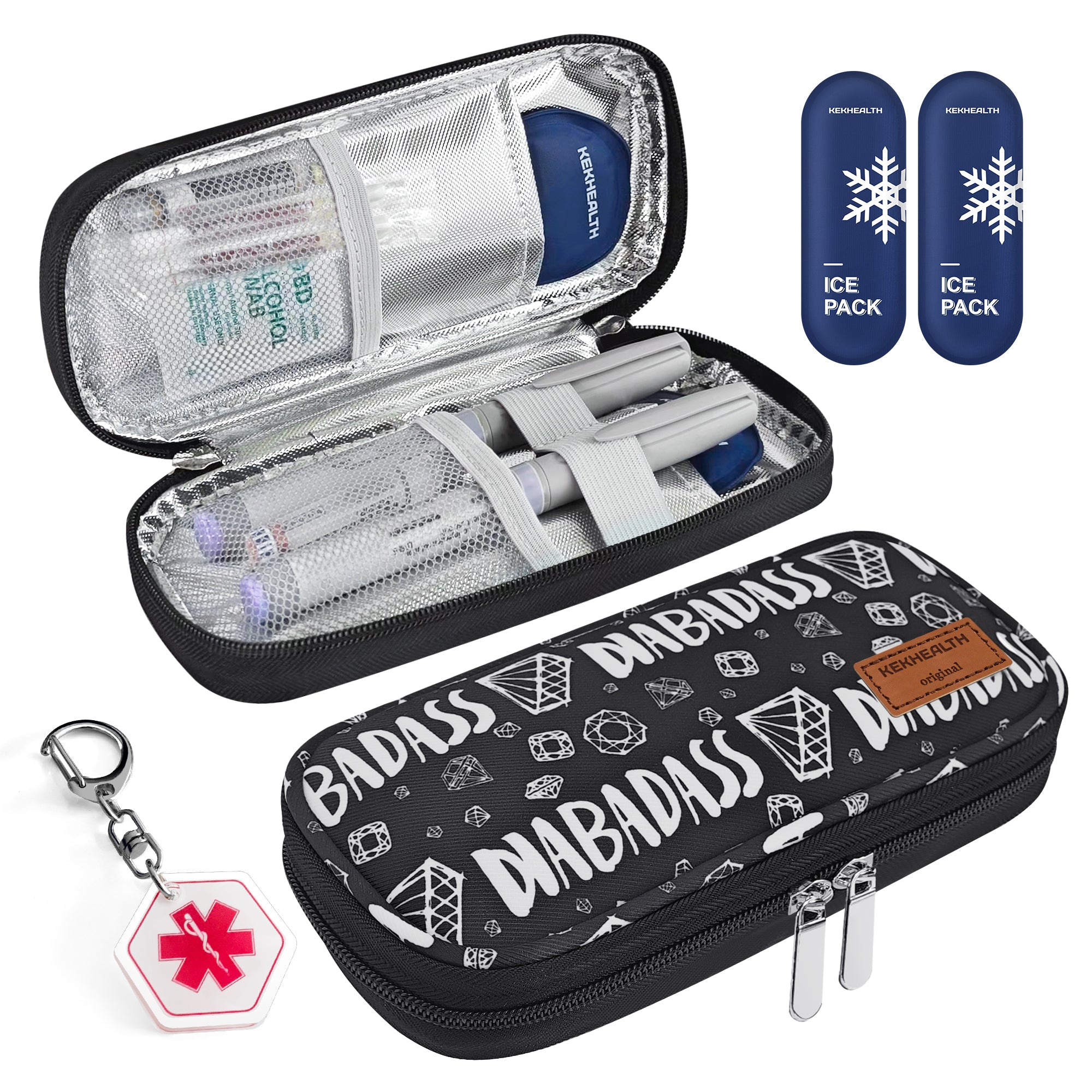 6H Soft Insulin Cooler Travel Bag (Diamond)