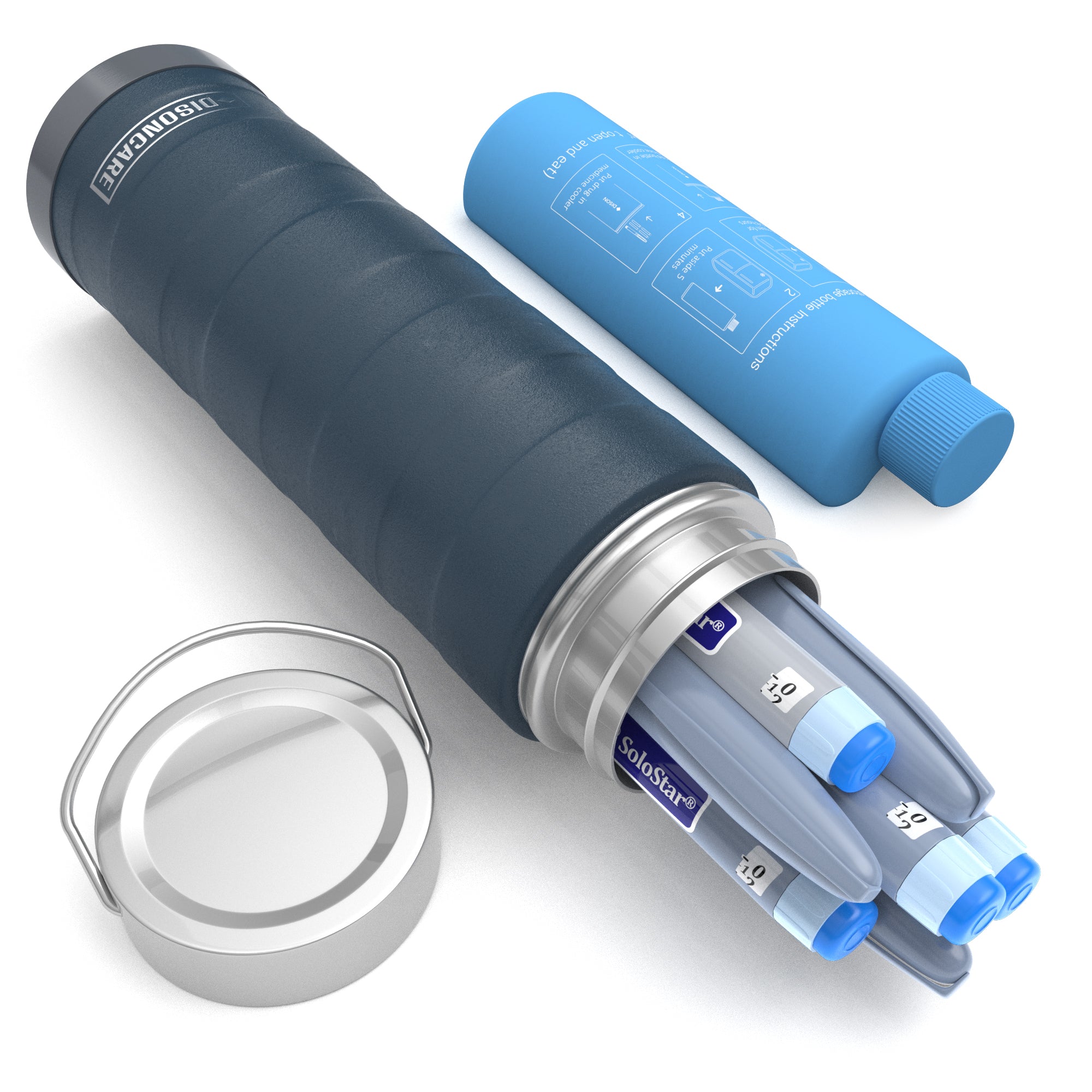 Intercontinental Series 7 Pens Insulin Cooler (BC-B003-Navy Blue)