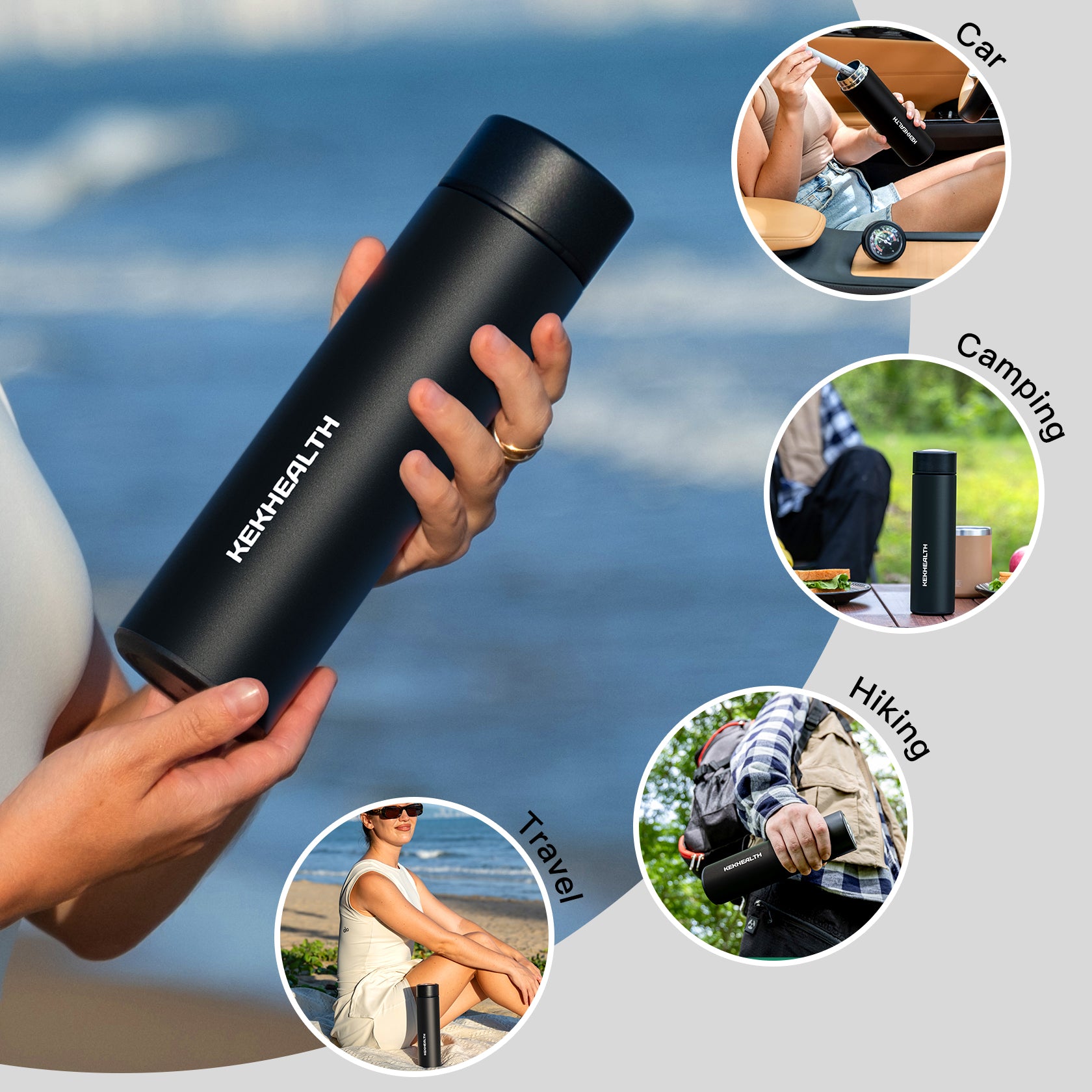 Odyssey Series 3 Pens Large Dial Mechanical Thermometer Insulin Cooler (BC-B006-Black)