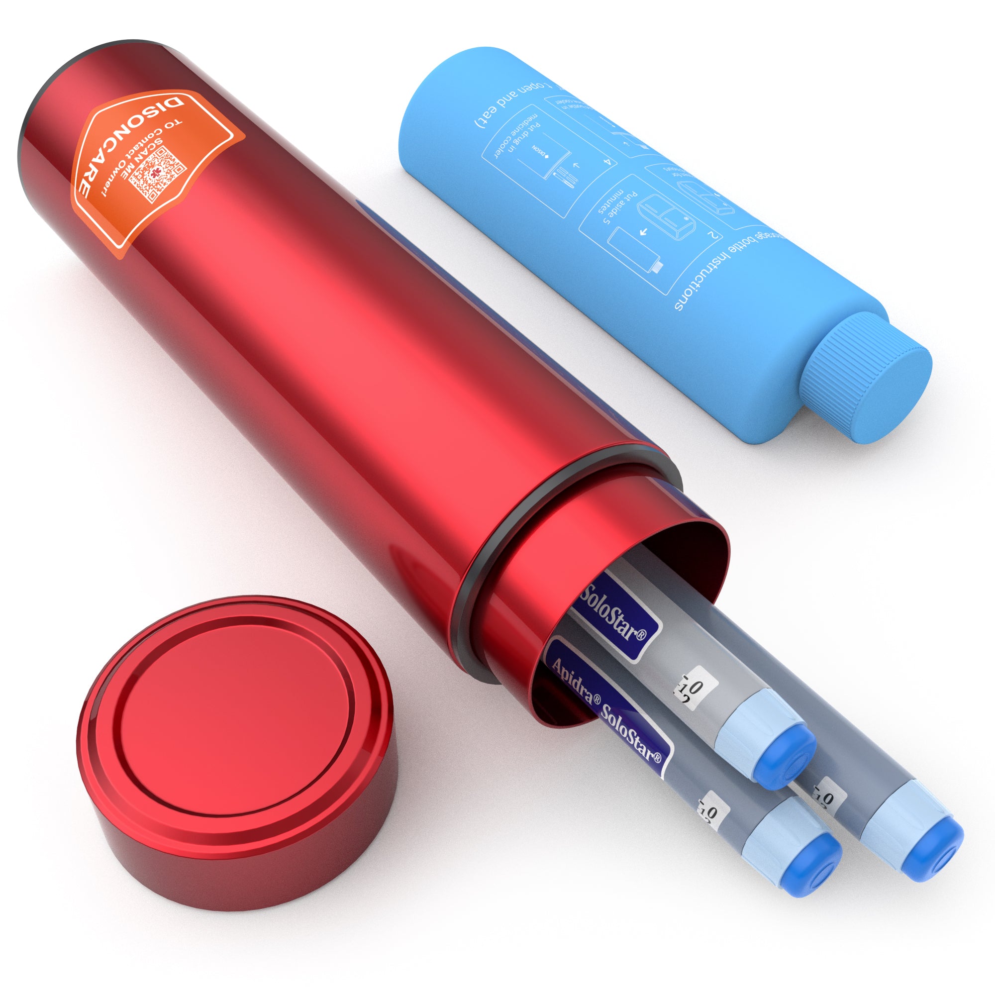 Odyssey Series 3 Pens Insulin Cooler (BC-B001-Red)