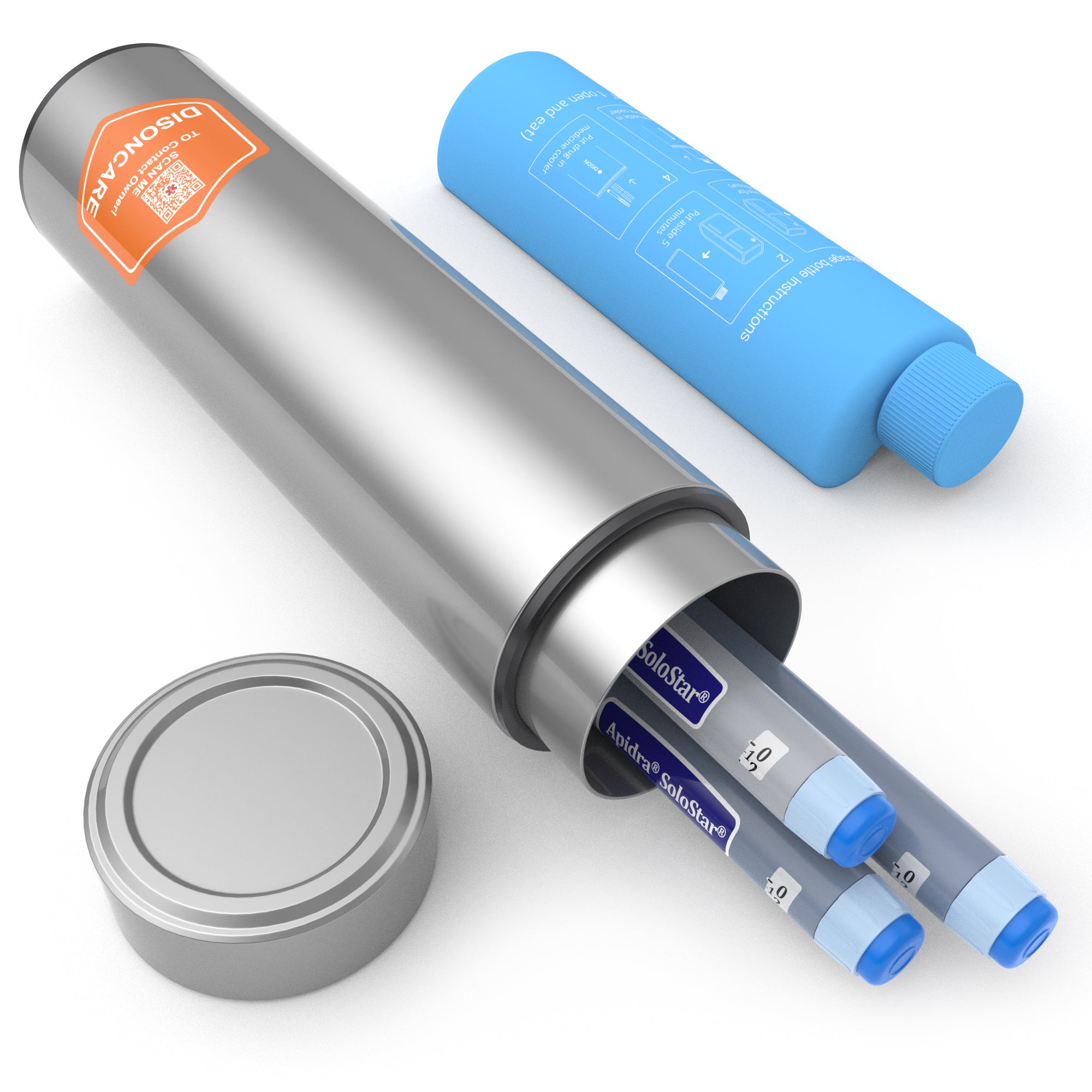 Odyssey Series 3 Pens Insulin Cooler (BC-B001-Sliver)