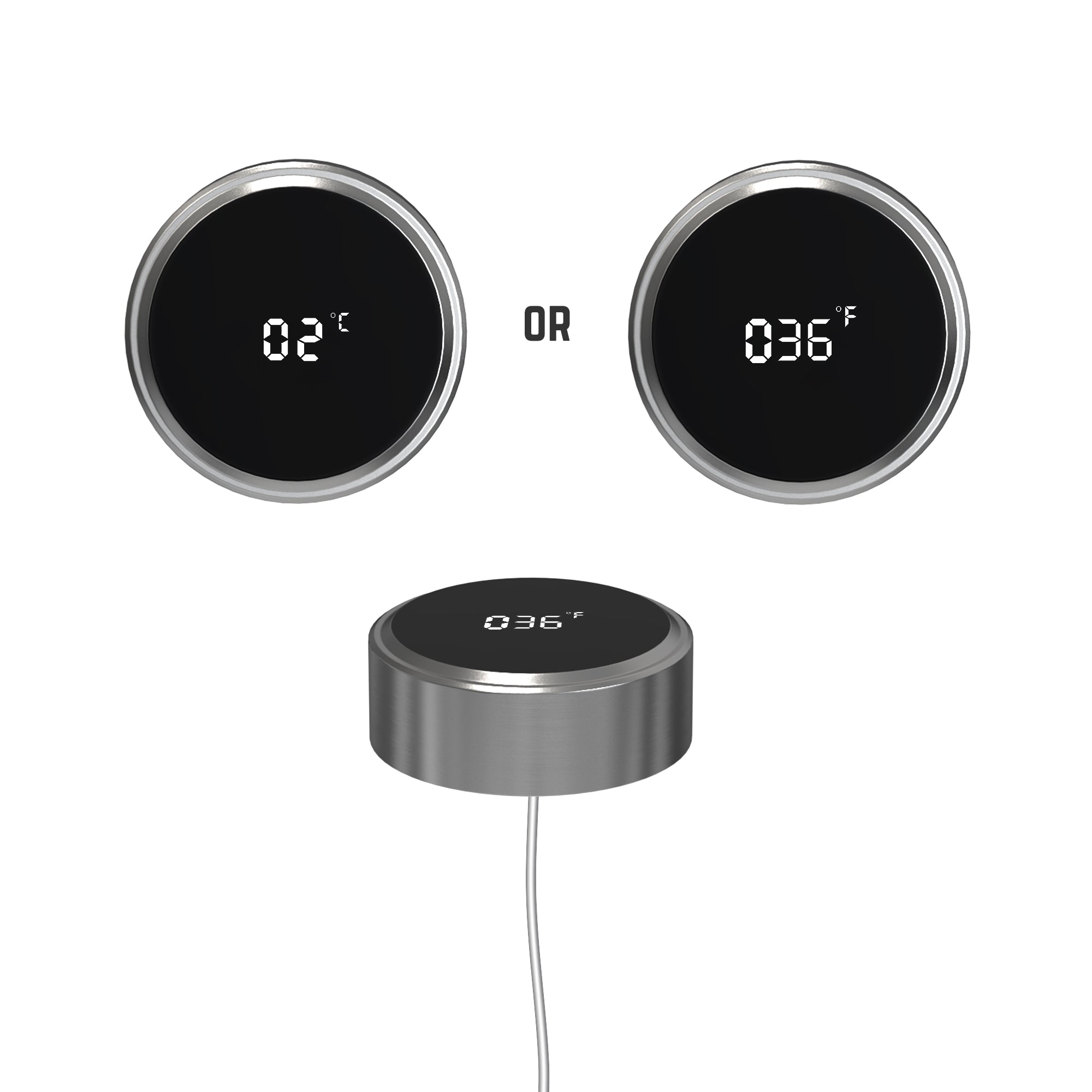Odyssey Series NEW Insulin Cooler LED Cup Lid - Silver