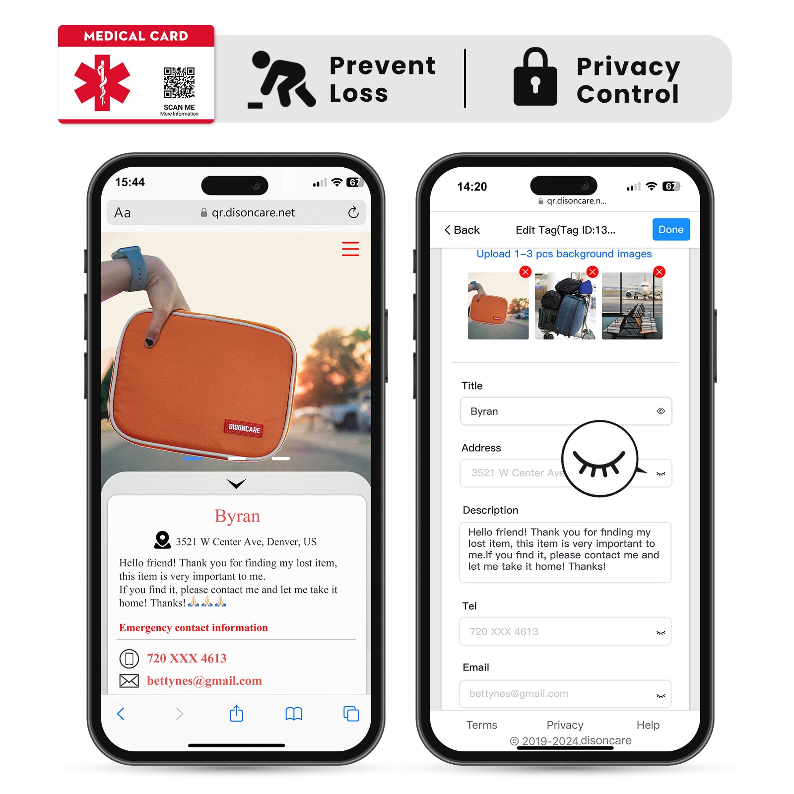 Borsa da viaggio morbida per il raffreddamento dell'insulina 10-12 ore (arancione)