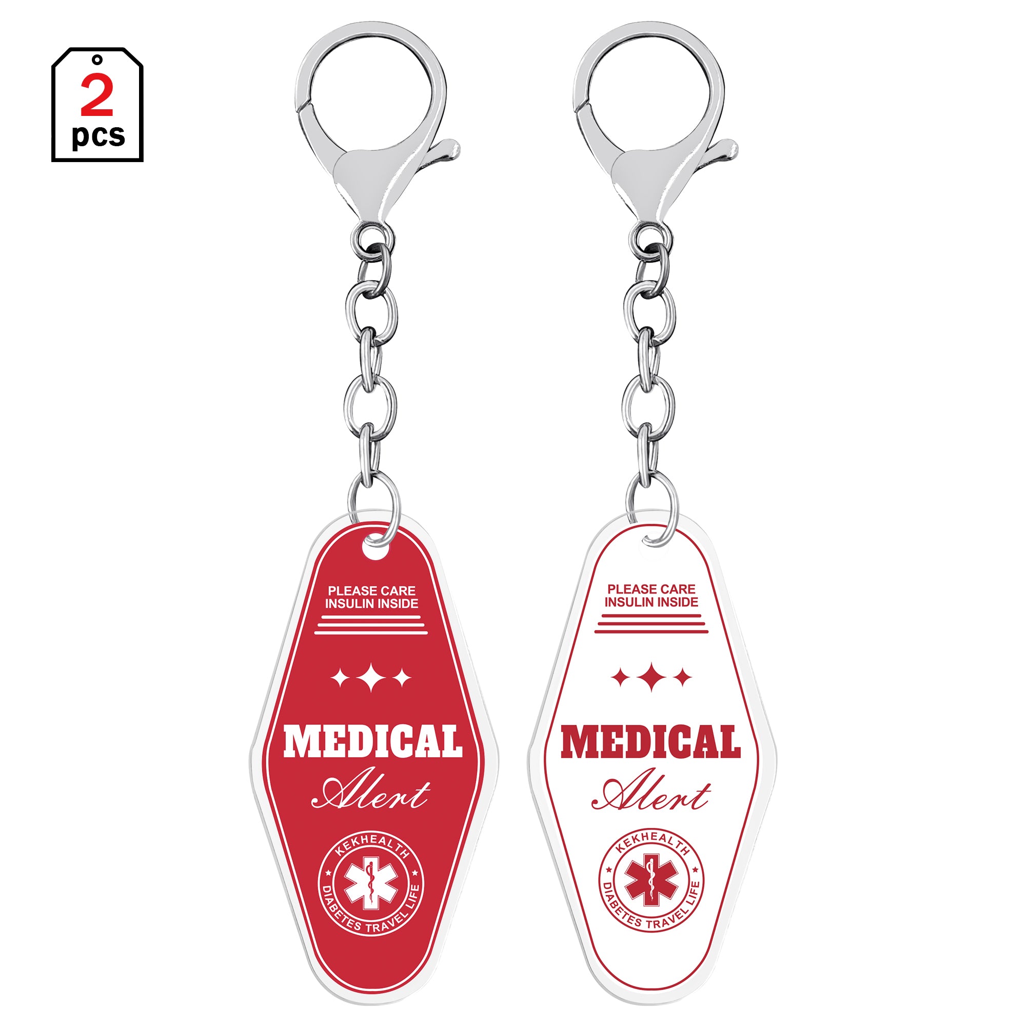 Epipen Inside Carry Case TAG ID avviso medico (2 pezzi)