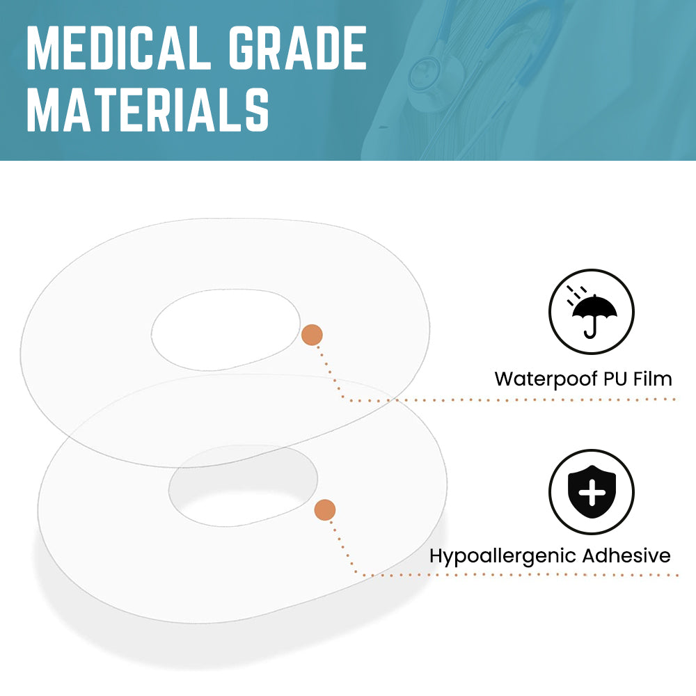 Wasserfeste Klebepflaster 30 Stück (Transparent)