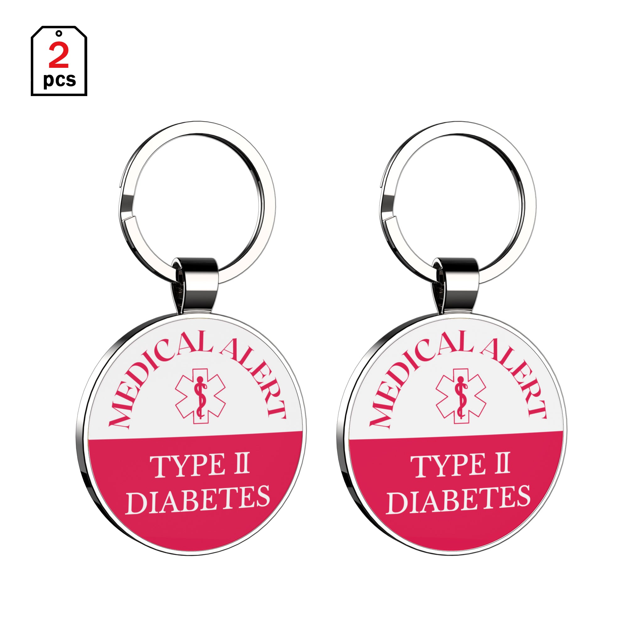 Etichetta con codice QR per informazioni mediche T2D (2 pezzi)
