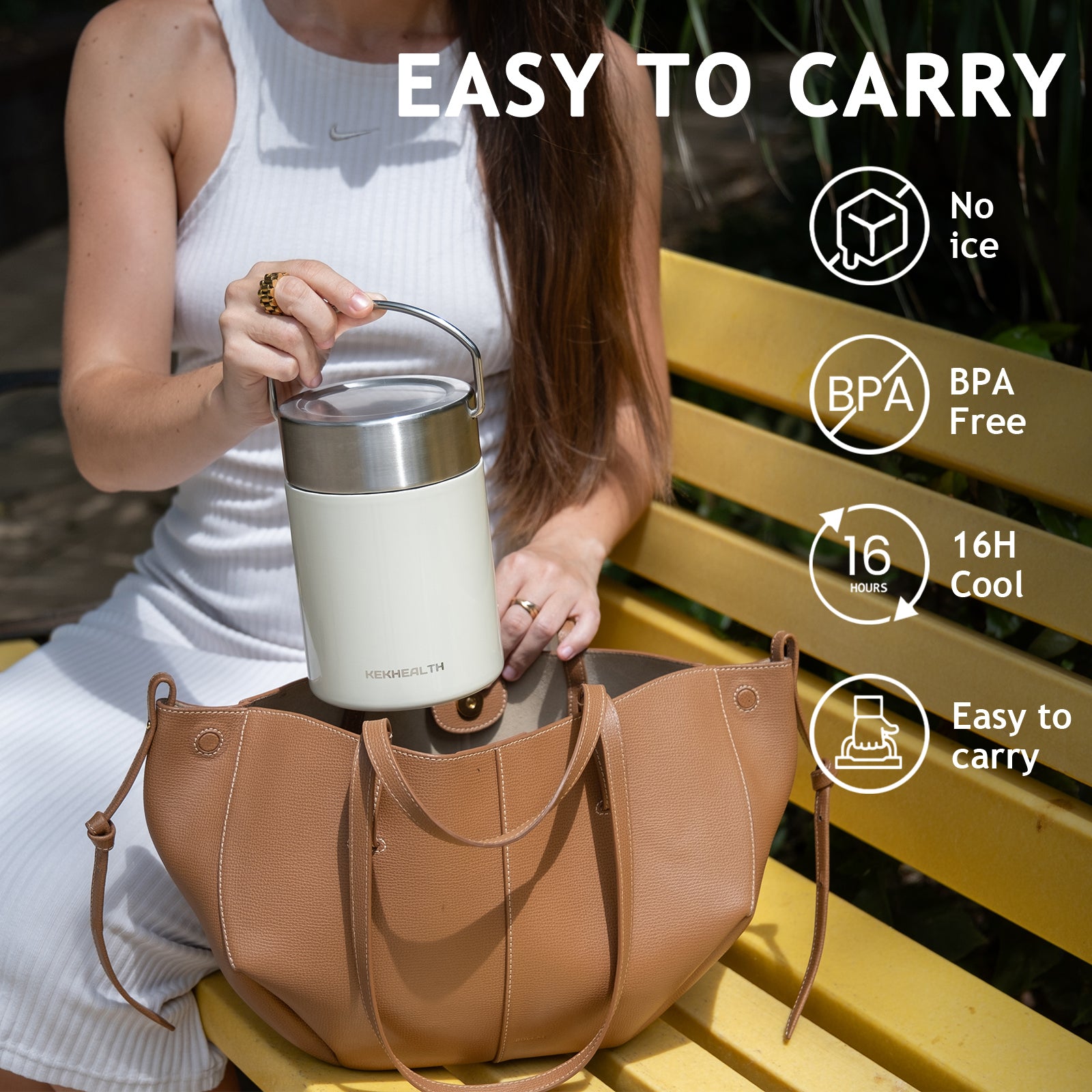 11oz Breast Milk Cooler – 16H Cooling, 1 Bottle, Travel-Ready