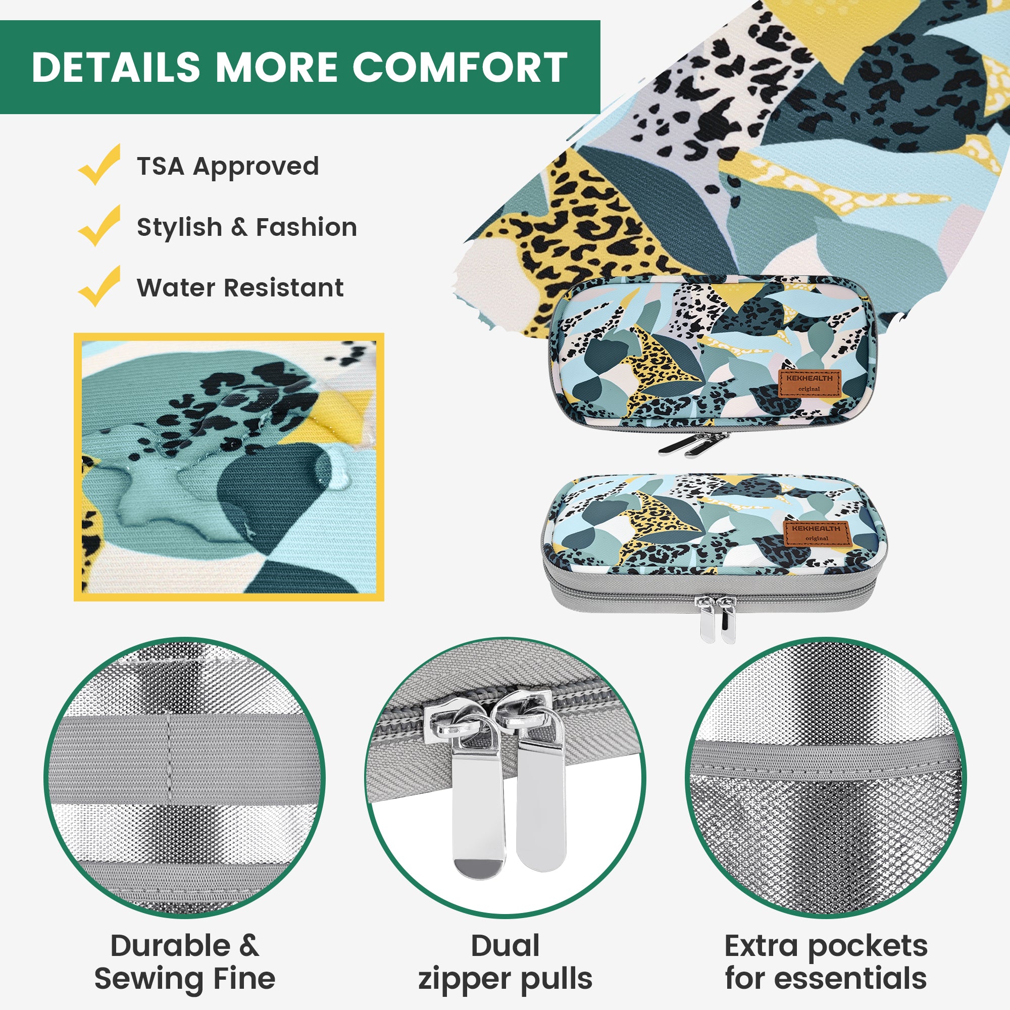 6H Soft Insulin Cooler Travel Bag (Shine)