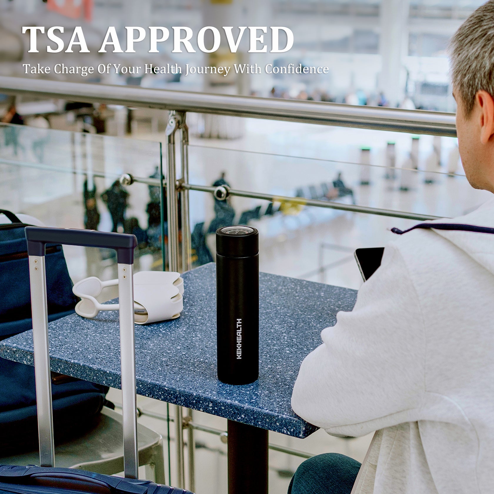 Odyssey Series 3 Pens Large Dial Mechanical Thermometer Insulin Cooler (BC-B006-Black)