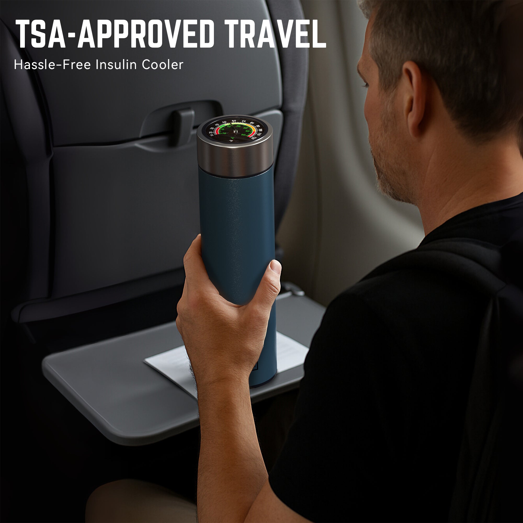 Enfriador de medicamentos y insulina LED 60H 3 plumas (BC-B004 amarillo alpino)