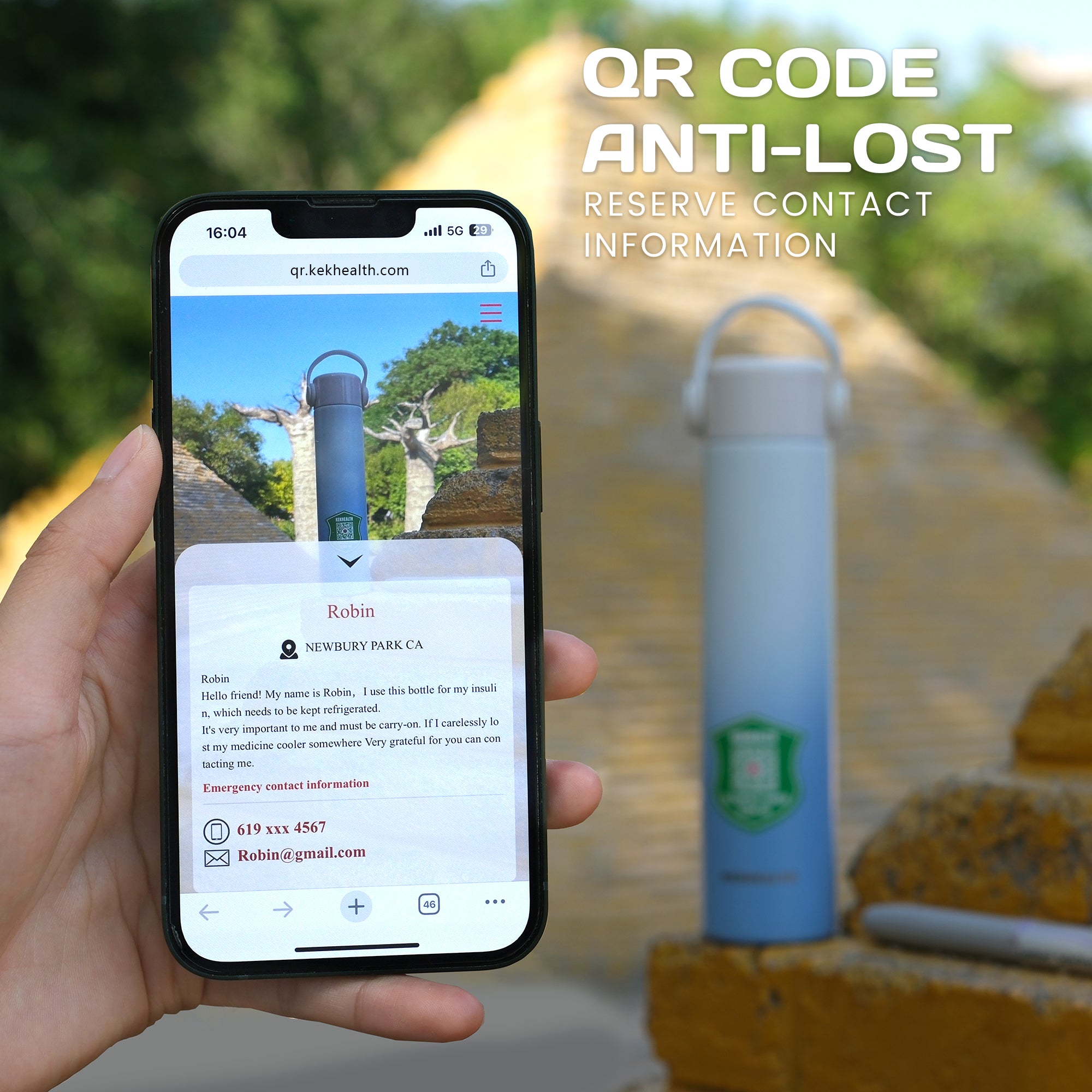 Holiday Series 1 Pen Insulin Cooler (BC-B005-Azure Blue)