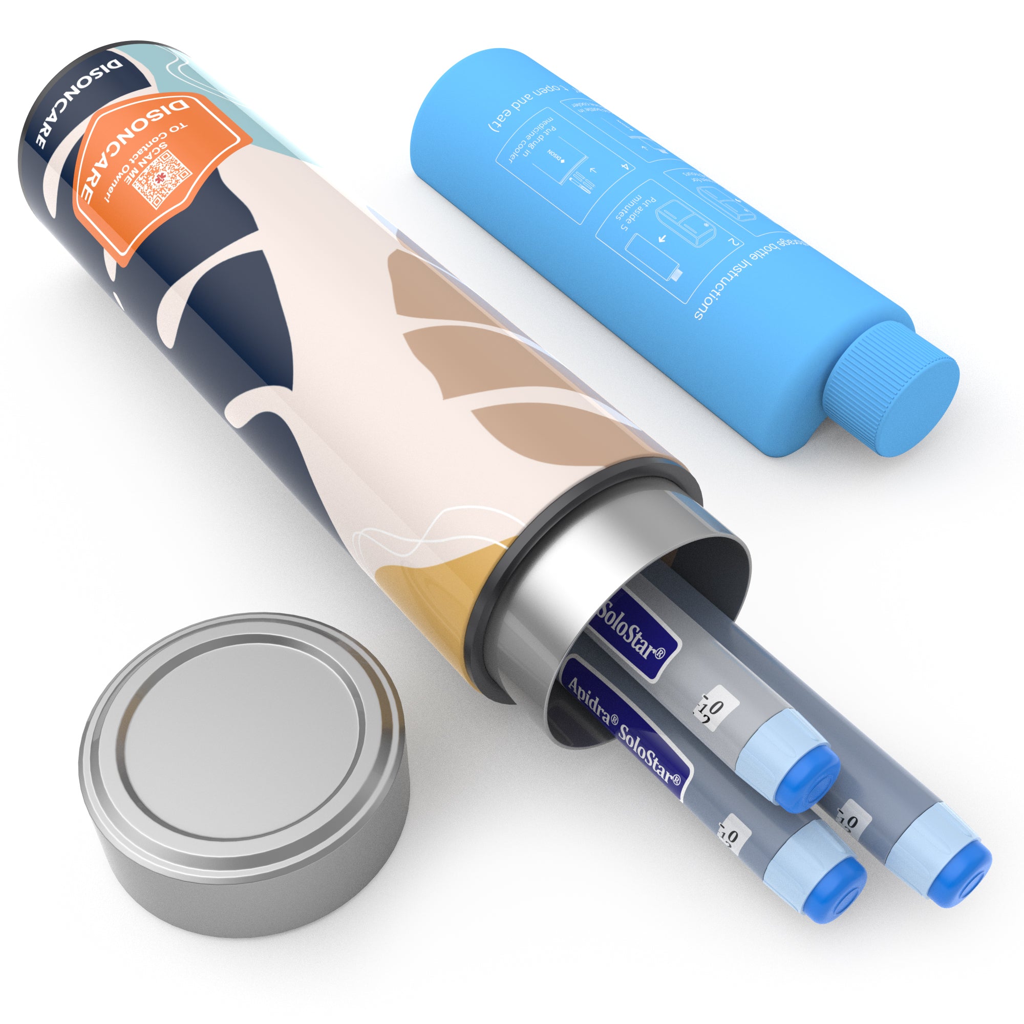 Odyssey Series 3 Pens Insulin Cooler (BC-B001-Monstera Leaf)