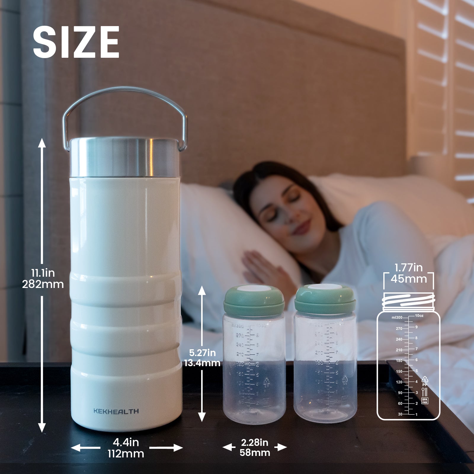 22oz Breast Milk Cooler – 24H Cooling, 2 Bottles, Travel-Ready