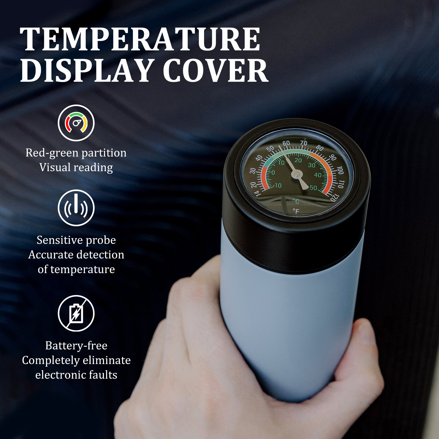 Odyssey Series 3 Pens Large Dial Mechanical Thermometer Insulin Cooler (BC-B006-Serentity)