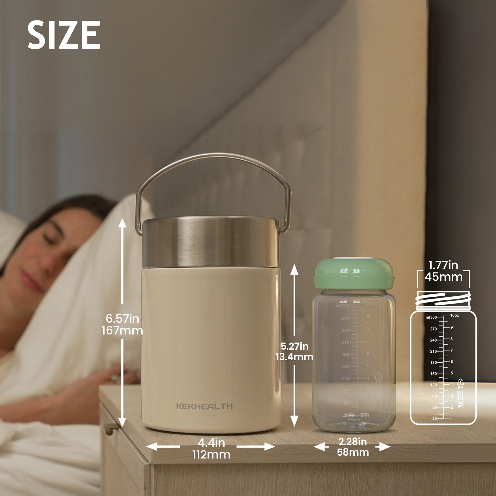 11oz Breast Milk Cooler – 16H Cooling, 1 Bottle, Travel-Ready