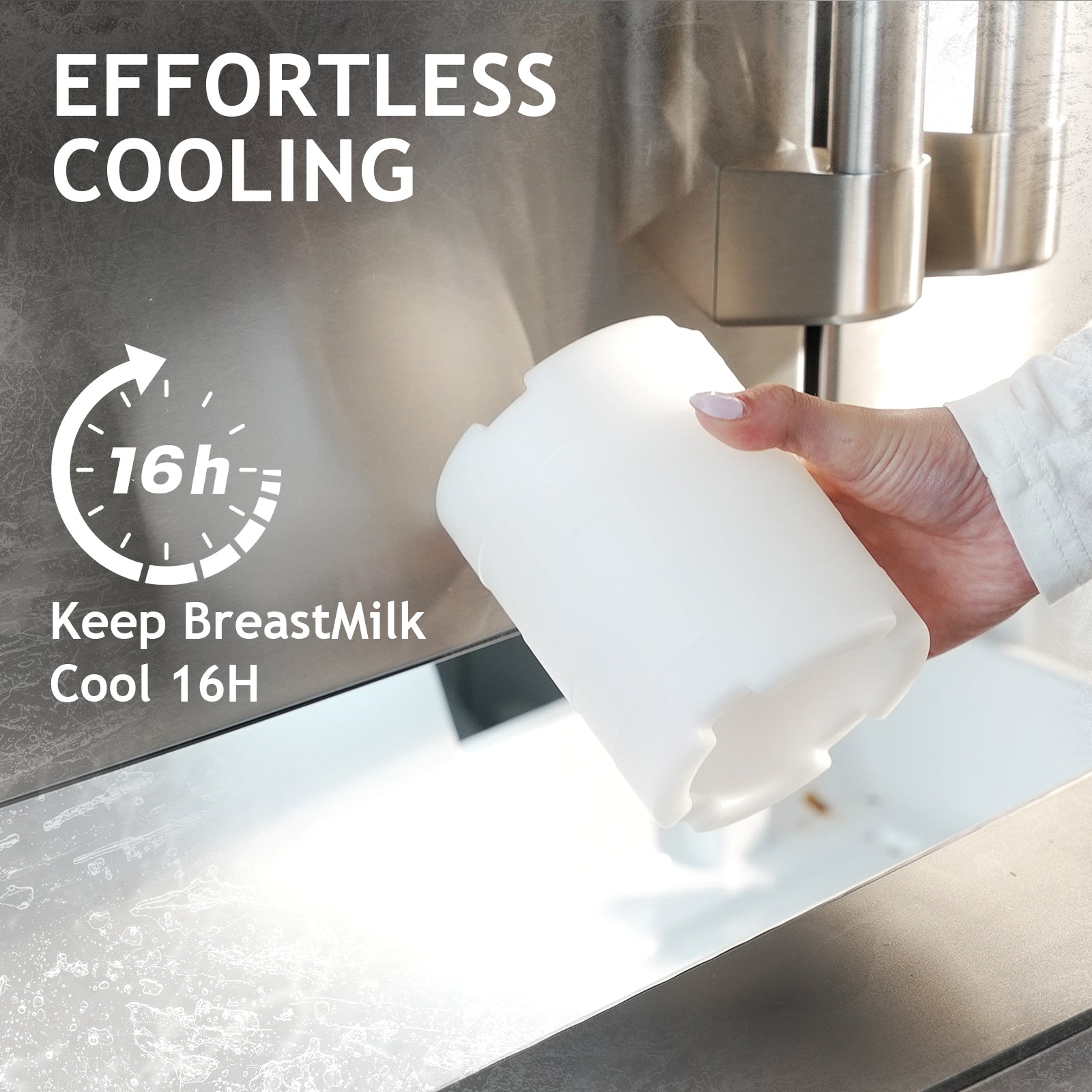 11oz Breast Milk Cooler – 16H Cooling, 1 Bottle, Travel-Ready