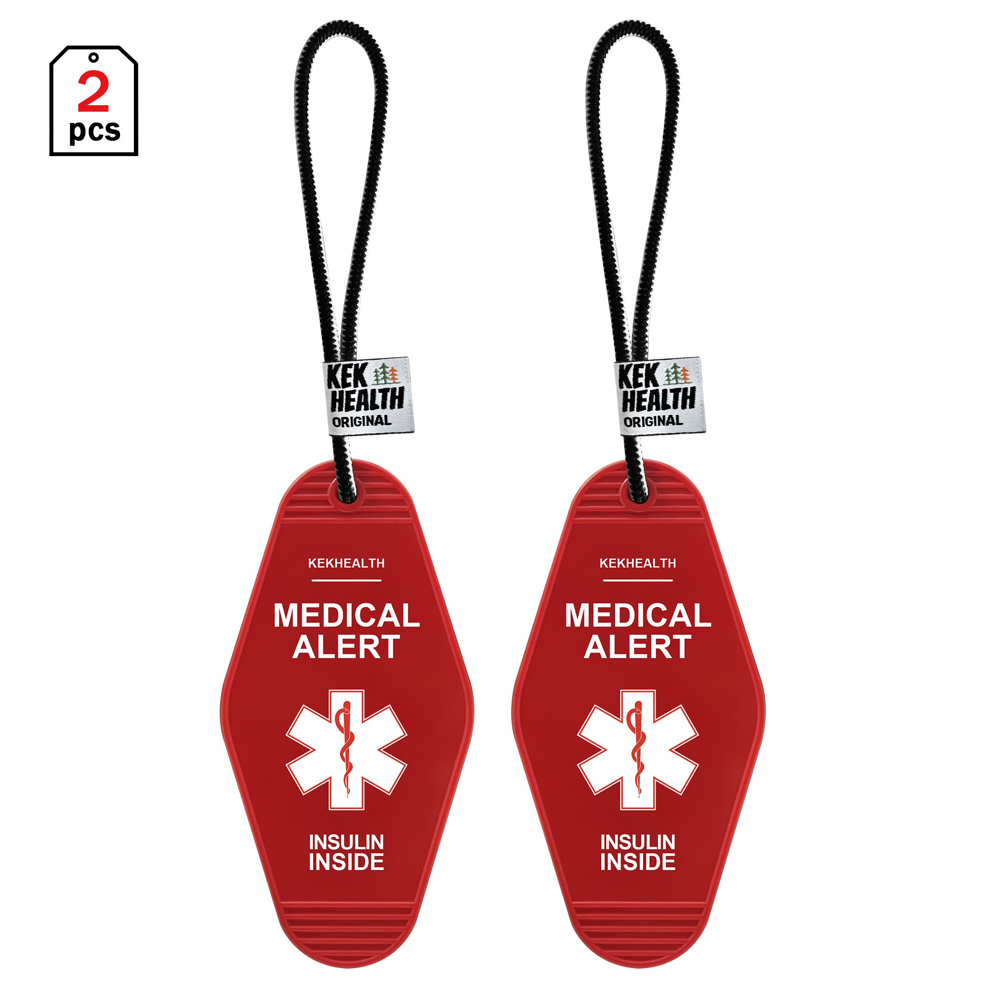 Epipen Inside Carry Case TAG ID avviso medico (2 pezzi)