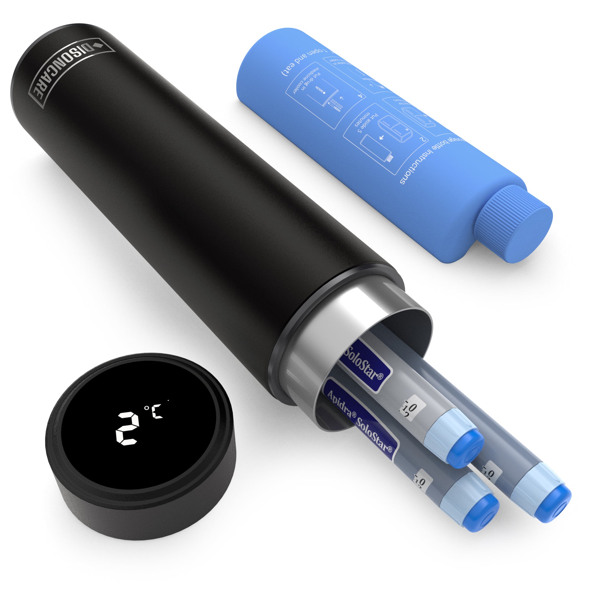Odyssey Series 3 Pens LED Insulin Cooler (BC-B004-Black)