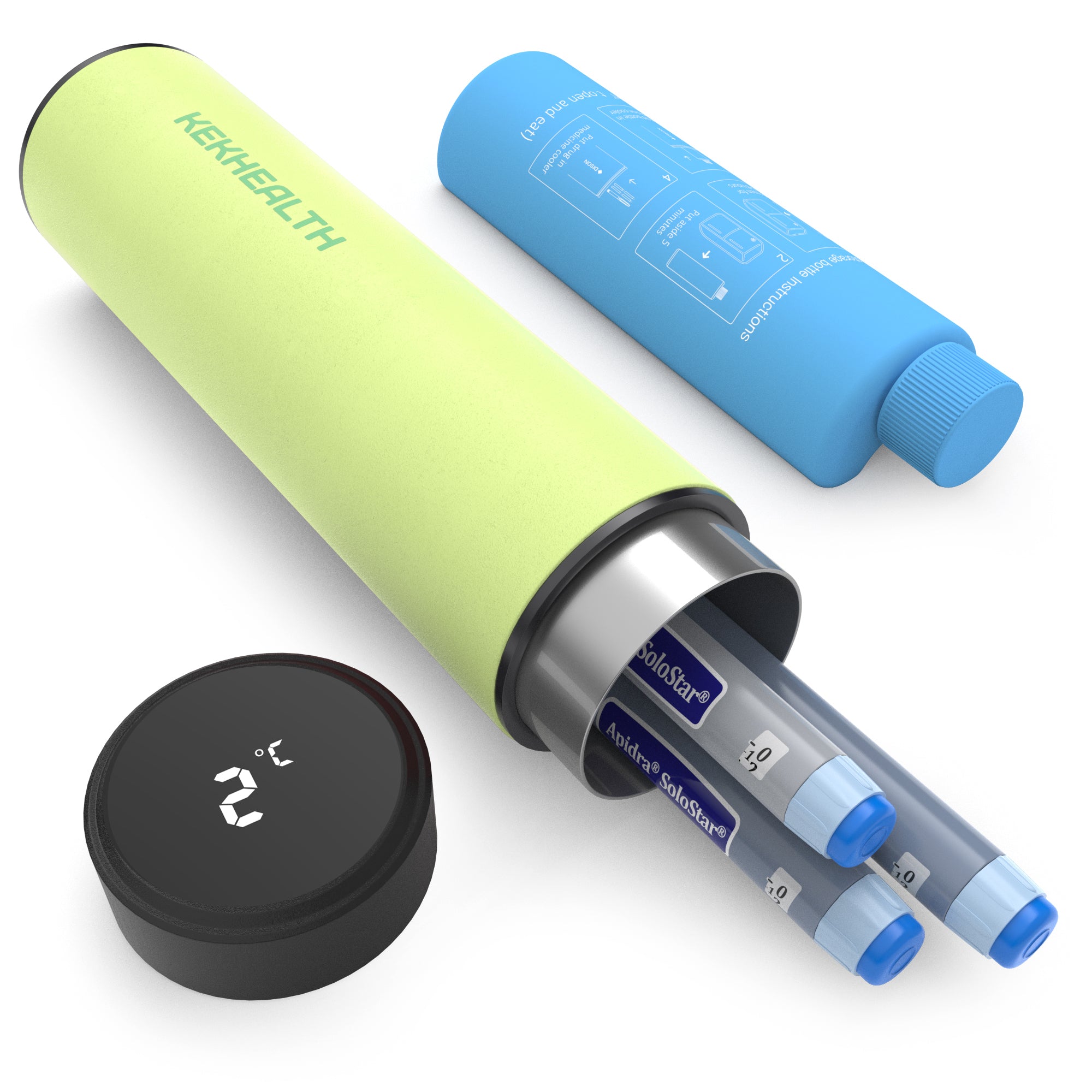Odyssey Series 3 Pens LED Insulin Cooler (BC-B004-Citron)