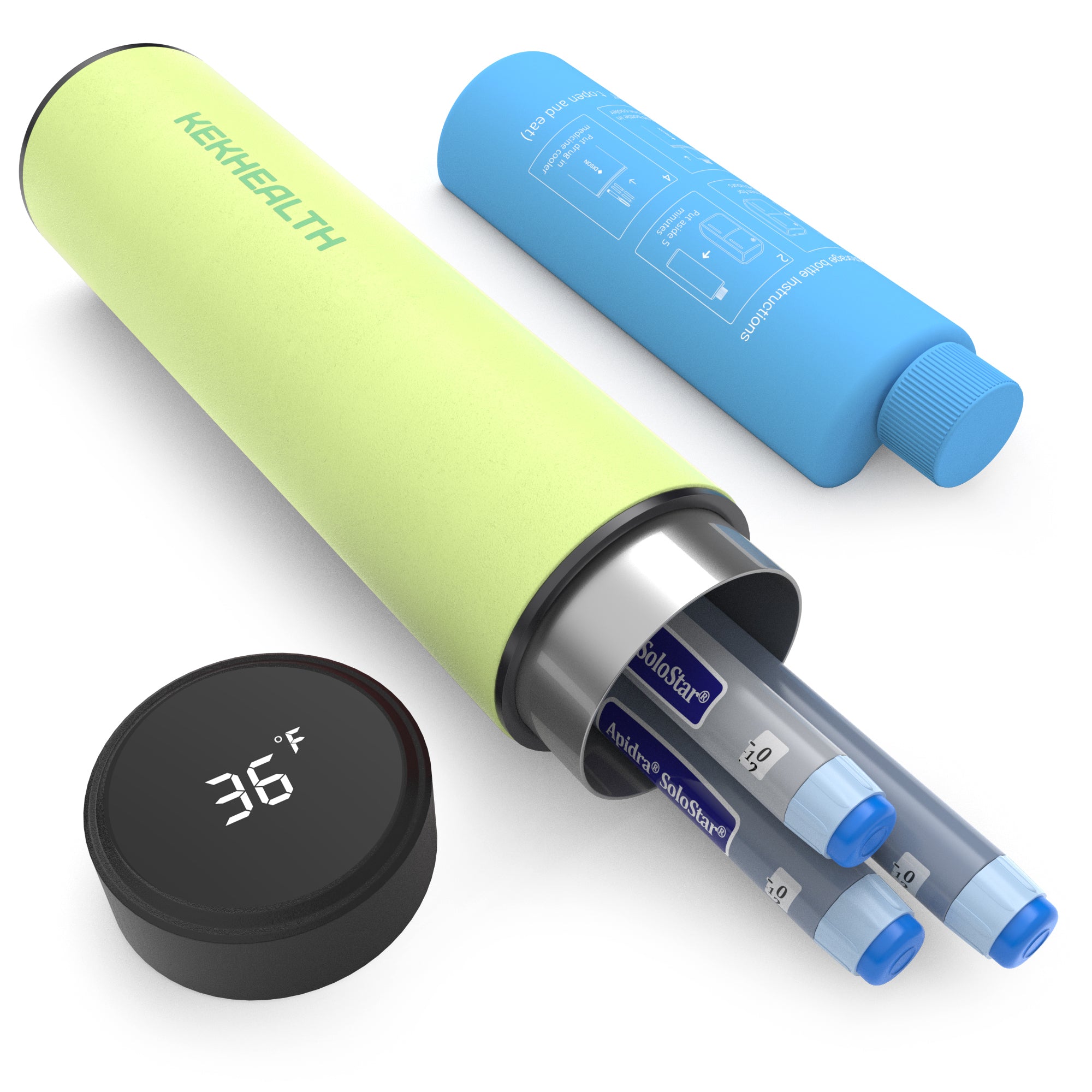 Odyssey Series 3 Pens LED Insulin Cooler (BC-B004-Citron)