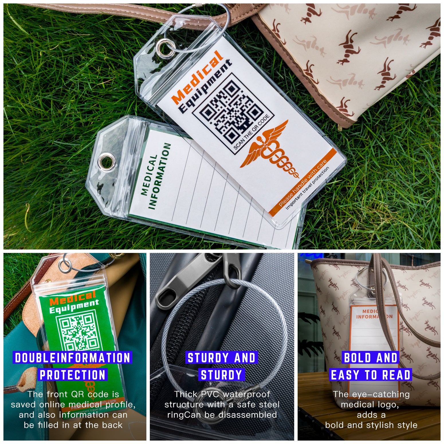 Medical Equipment Luggage Tag for Travel (6PCS)