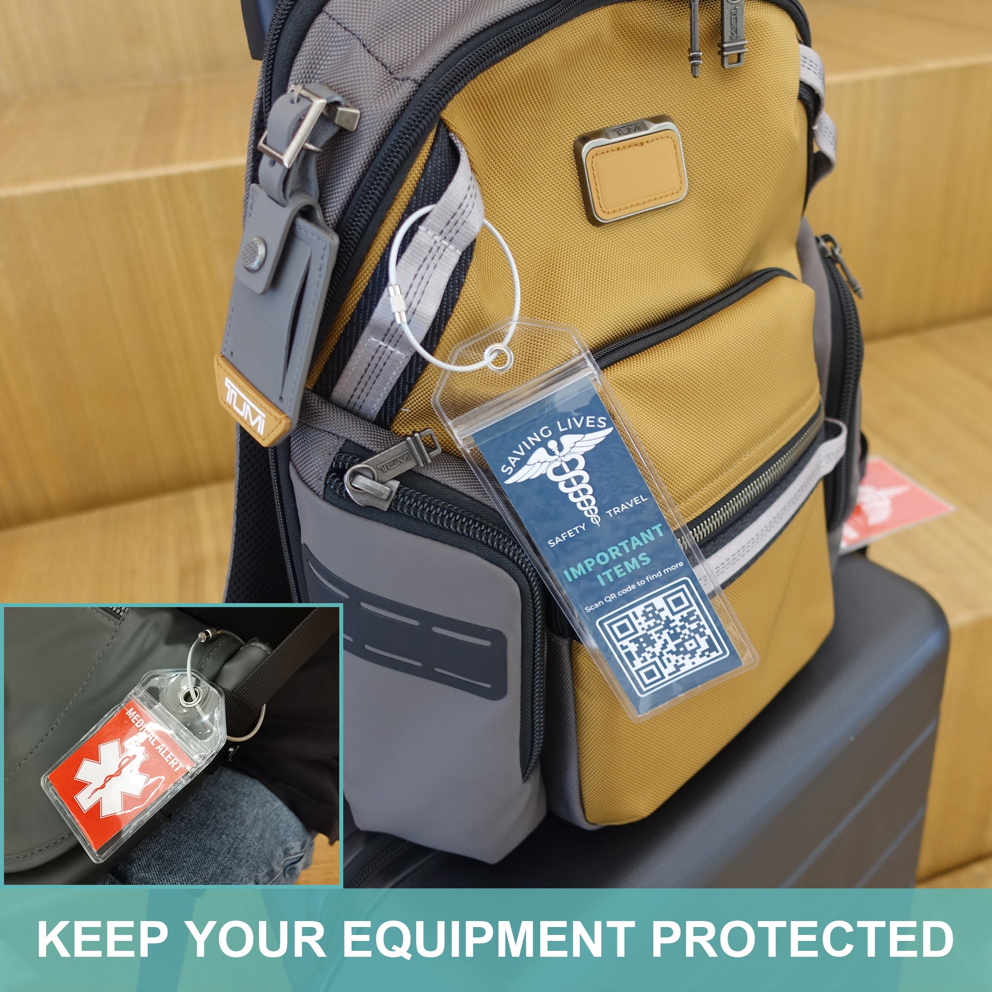 Medical Equipment Luggage Tag for Travel (6PCS)