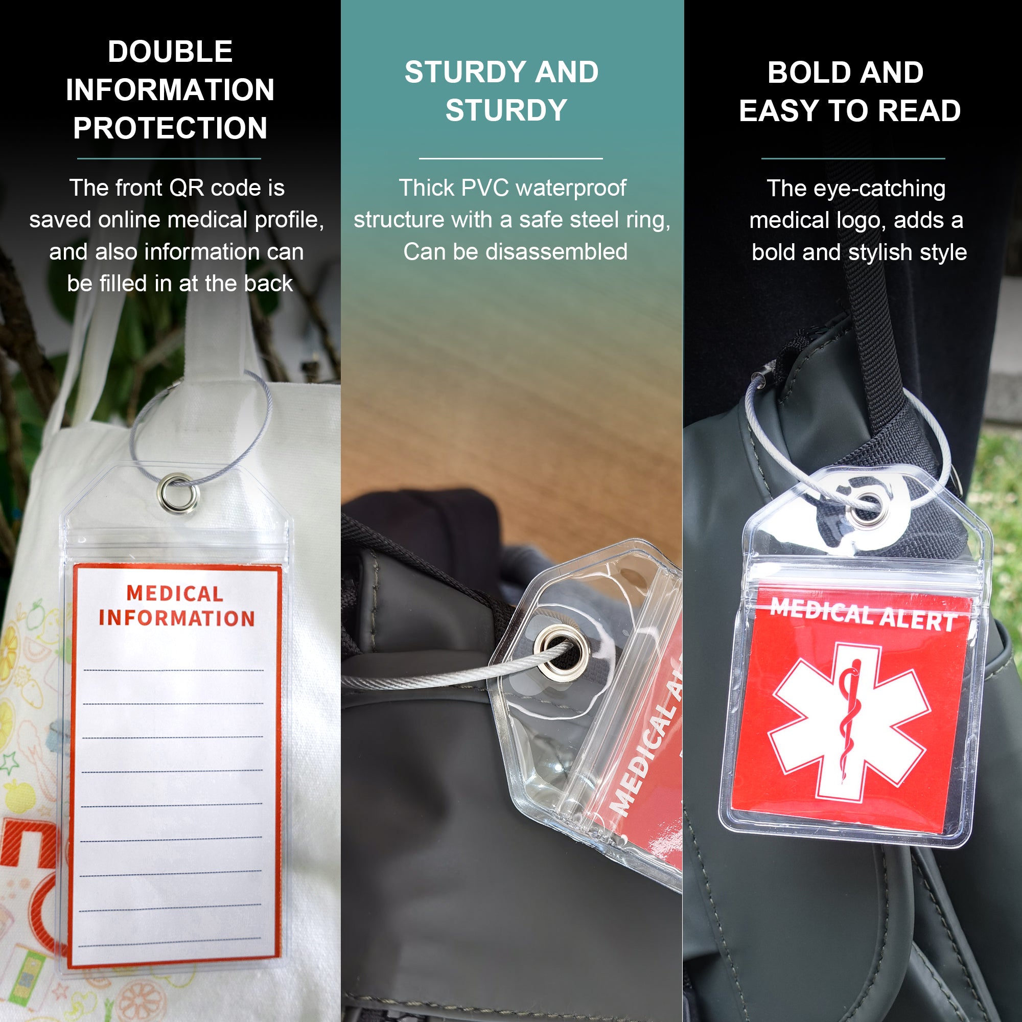 Medical Equipment Luggage Tag for Travel (6PCS)