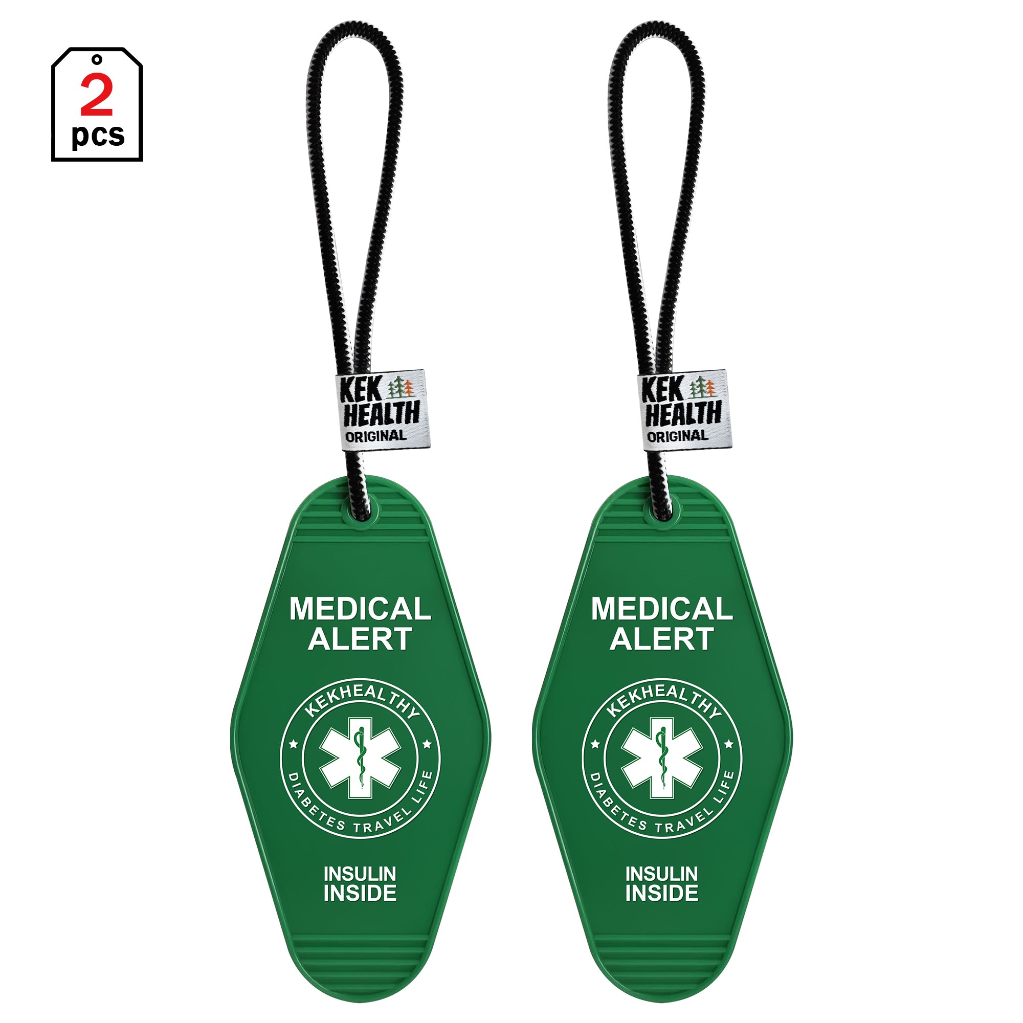 Epipen Inside Carry Case TAG ID avviso medico (2 pezzi)