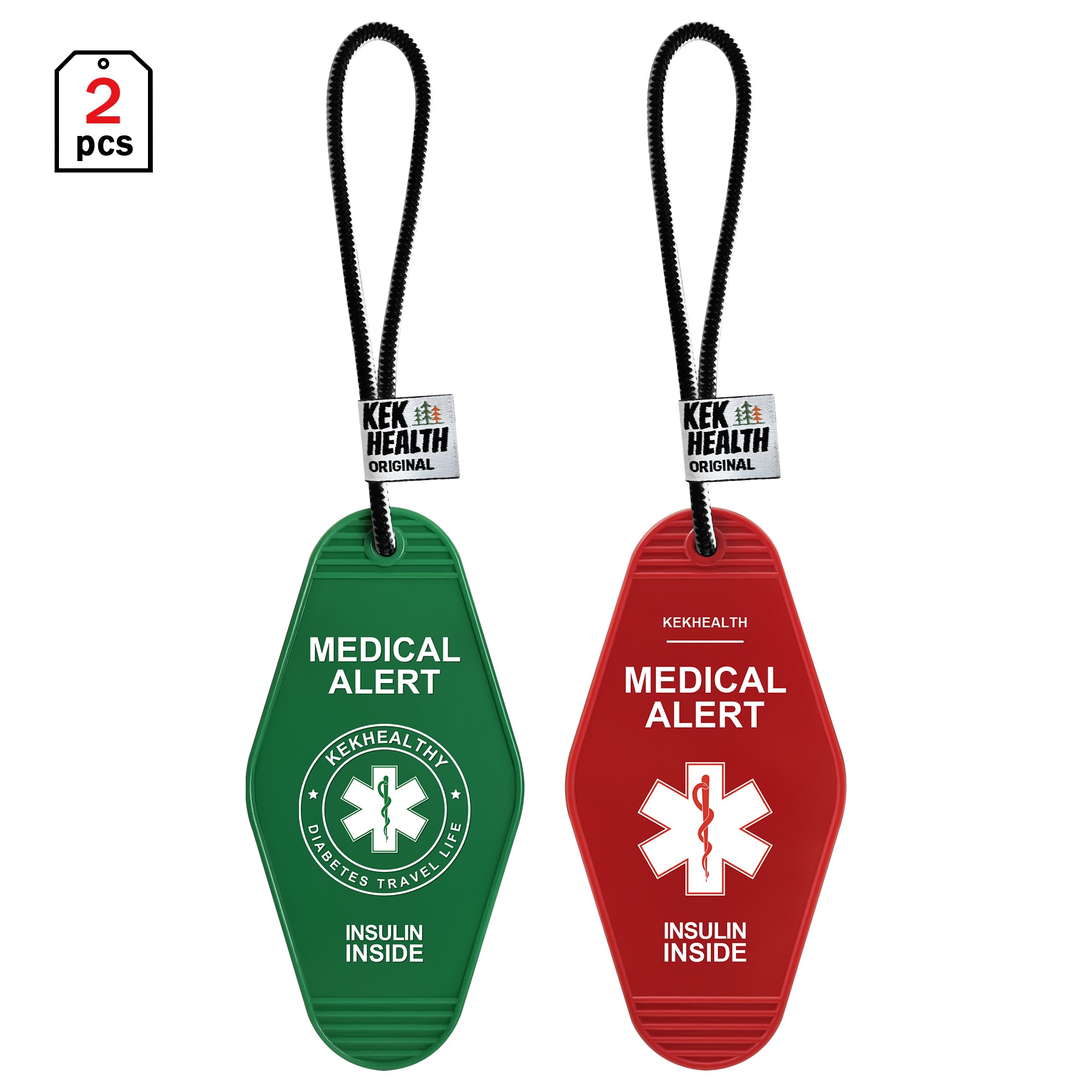 Epipen Inside Carry Case TAG ID avviso medico (2 pezzi)
