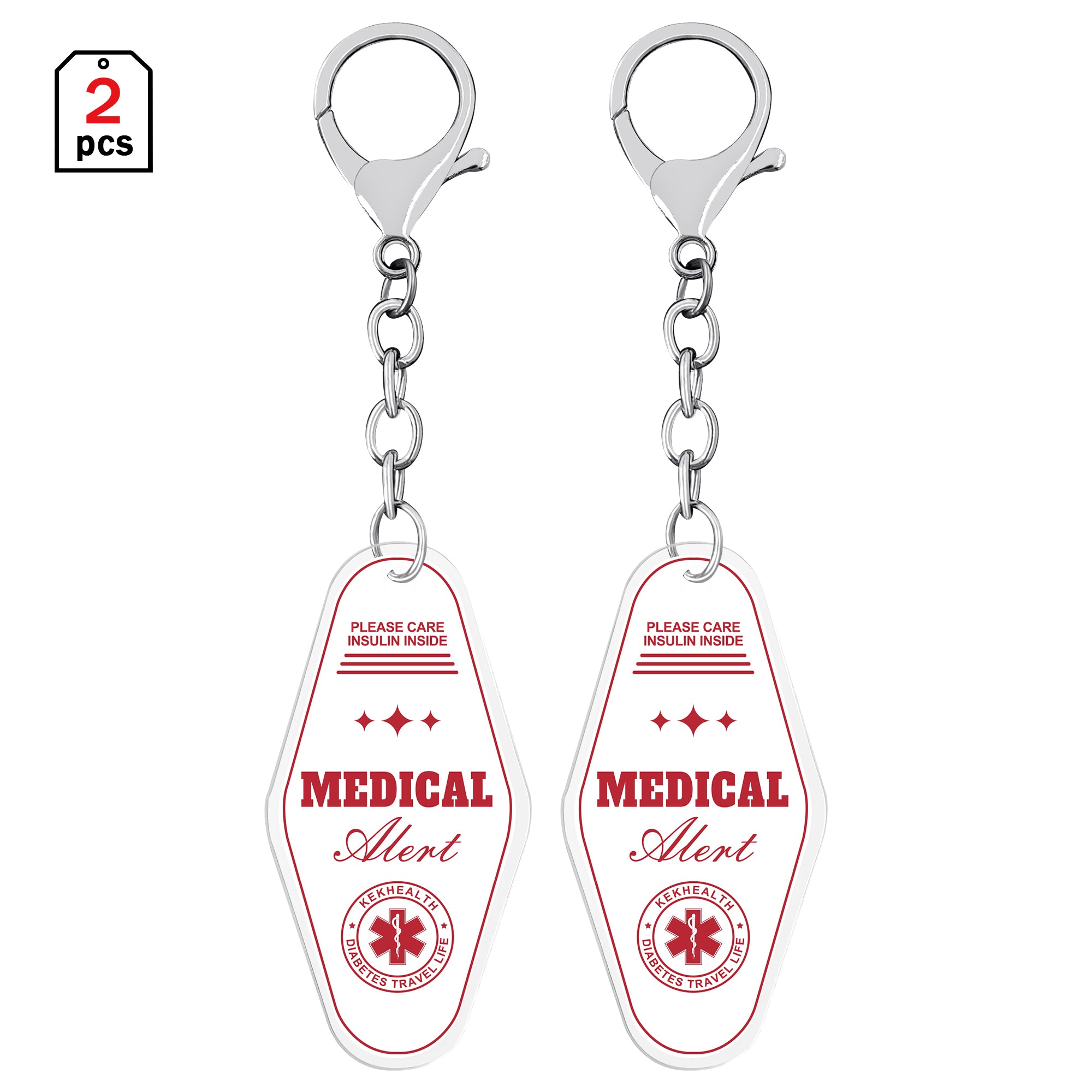 Epipen Inside Carry Case TAG ID avviso medico (2 pezzi)