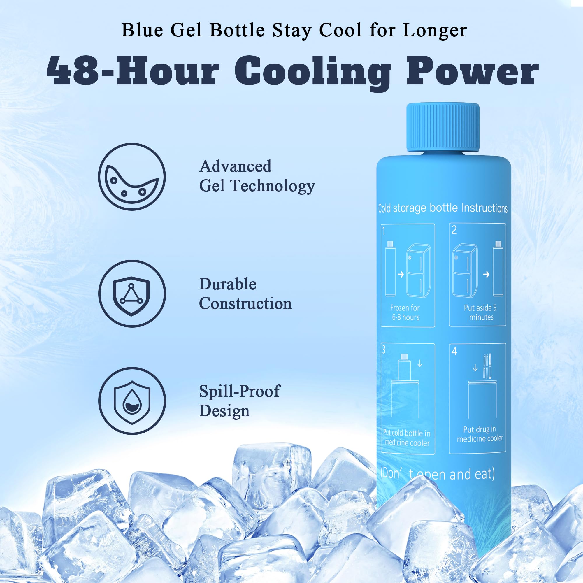 Hard Insulin Cooler Gel Bottle Suitable (BC-B001 / BC-B002/BC-B004/)
