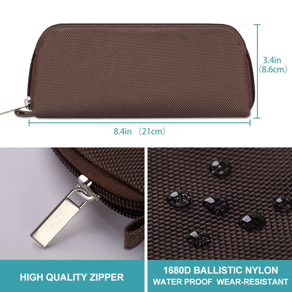 Insulin Wallet with Medical Alert ID Card Tag (Brown)