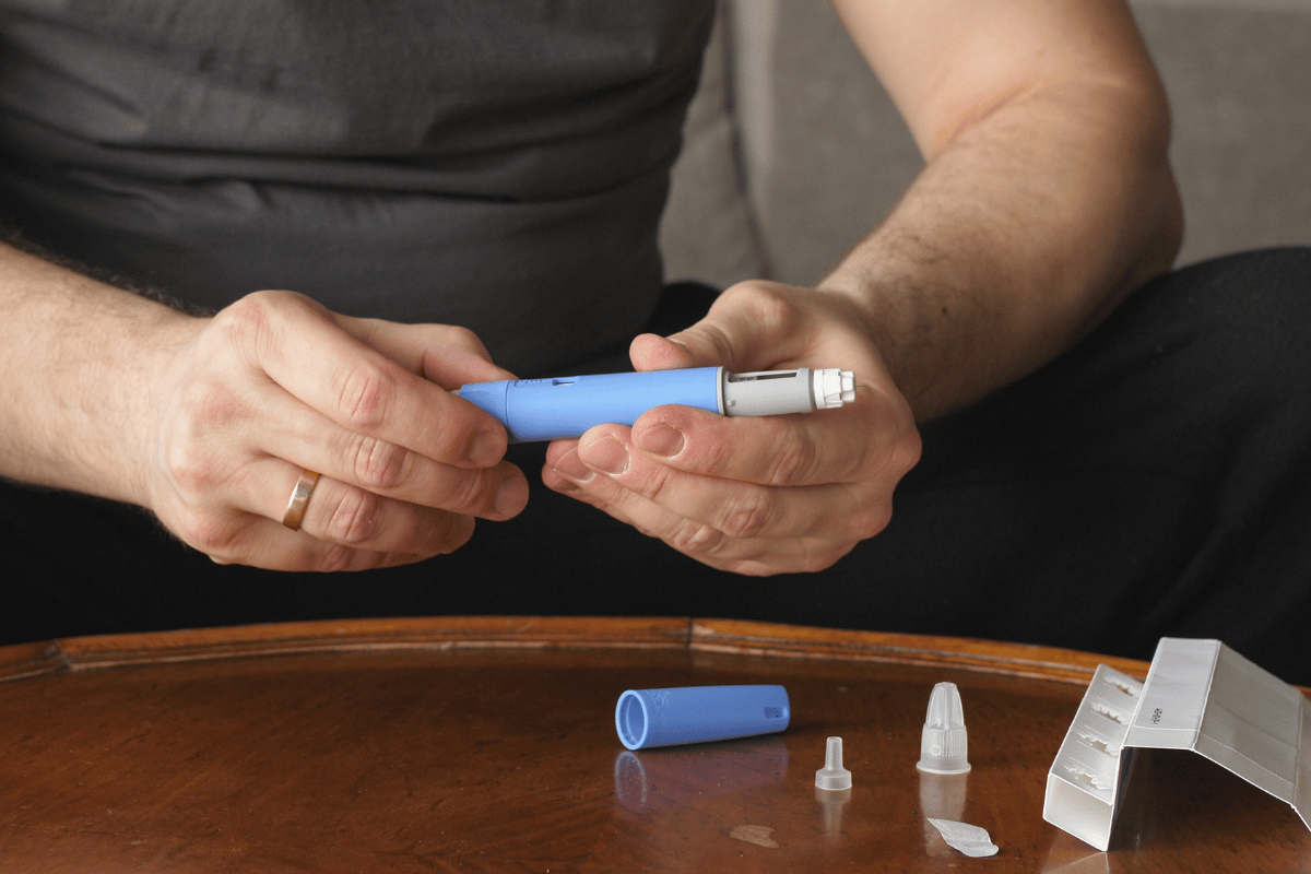 GLP-1 receptor agonist injection used for medical weight management