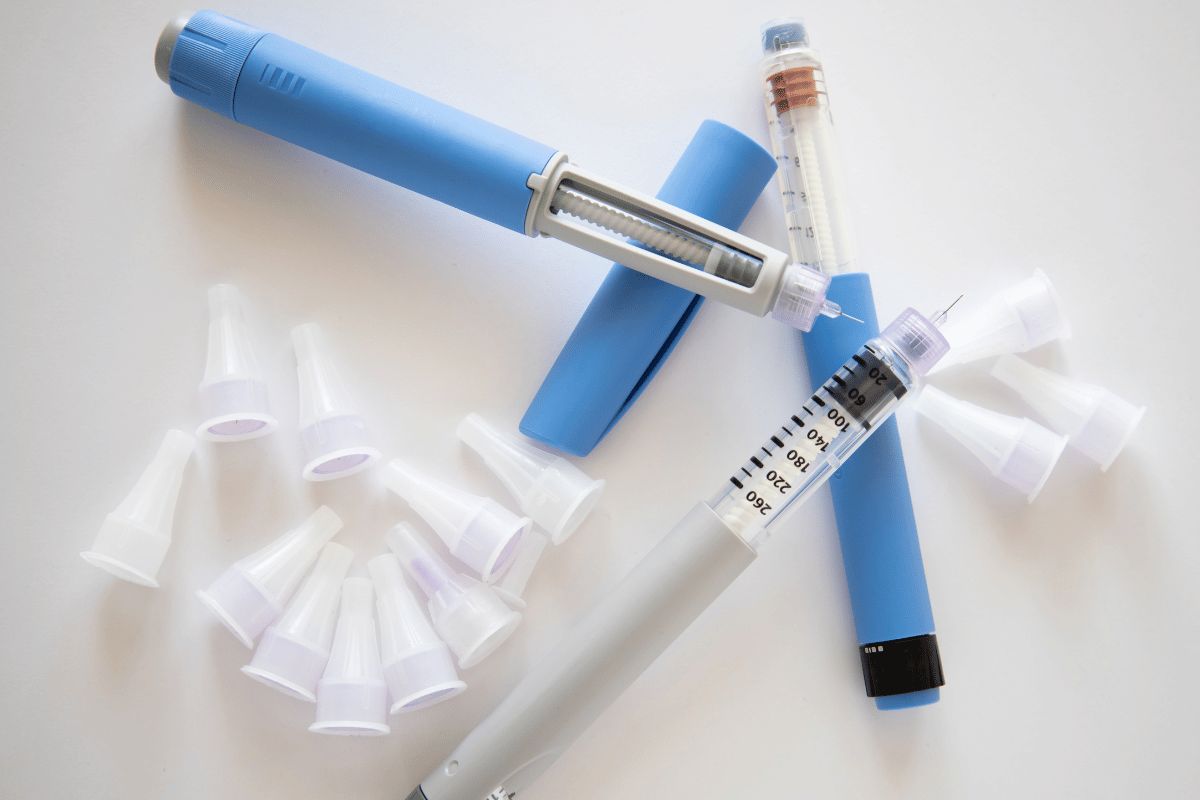 Insulin injection pen or insulin cartridge pen for diabetics.