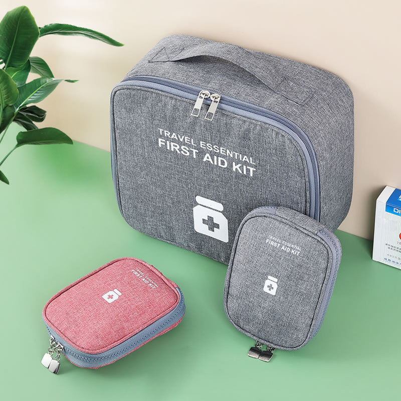 Zipper Portable Medicine Bag First Aid Kit Medical Emergency Kits