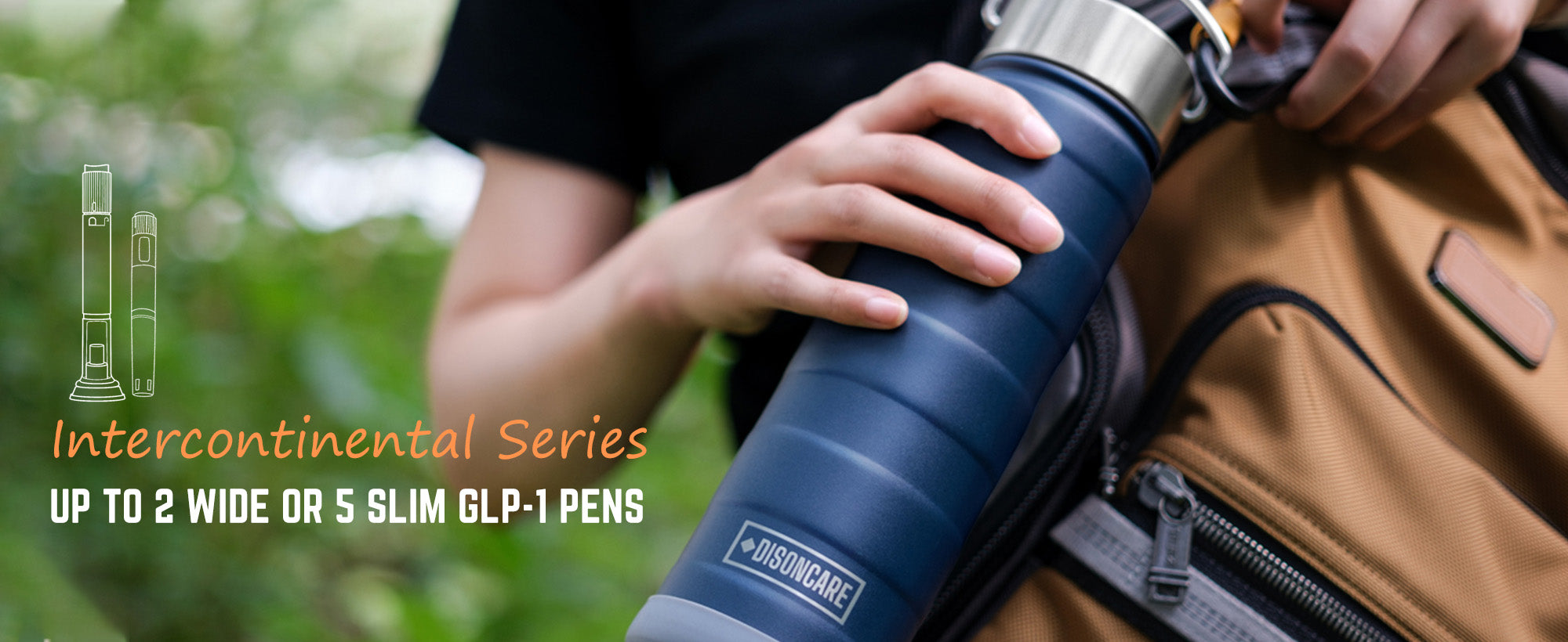 Intercontinental may fit up to 2 wider or 5 slimmer compatible GLP-1 pens, depending on device dimensions and storage setup.