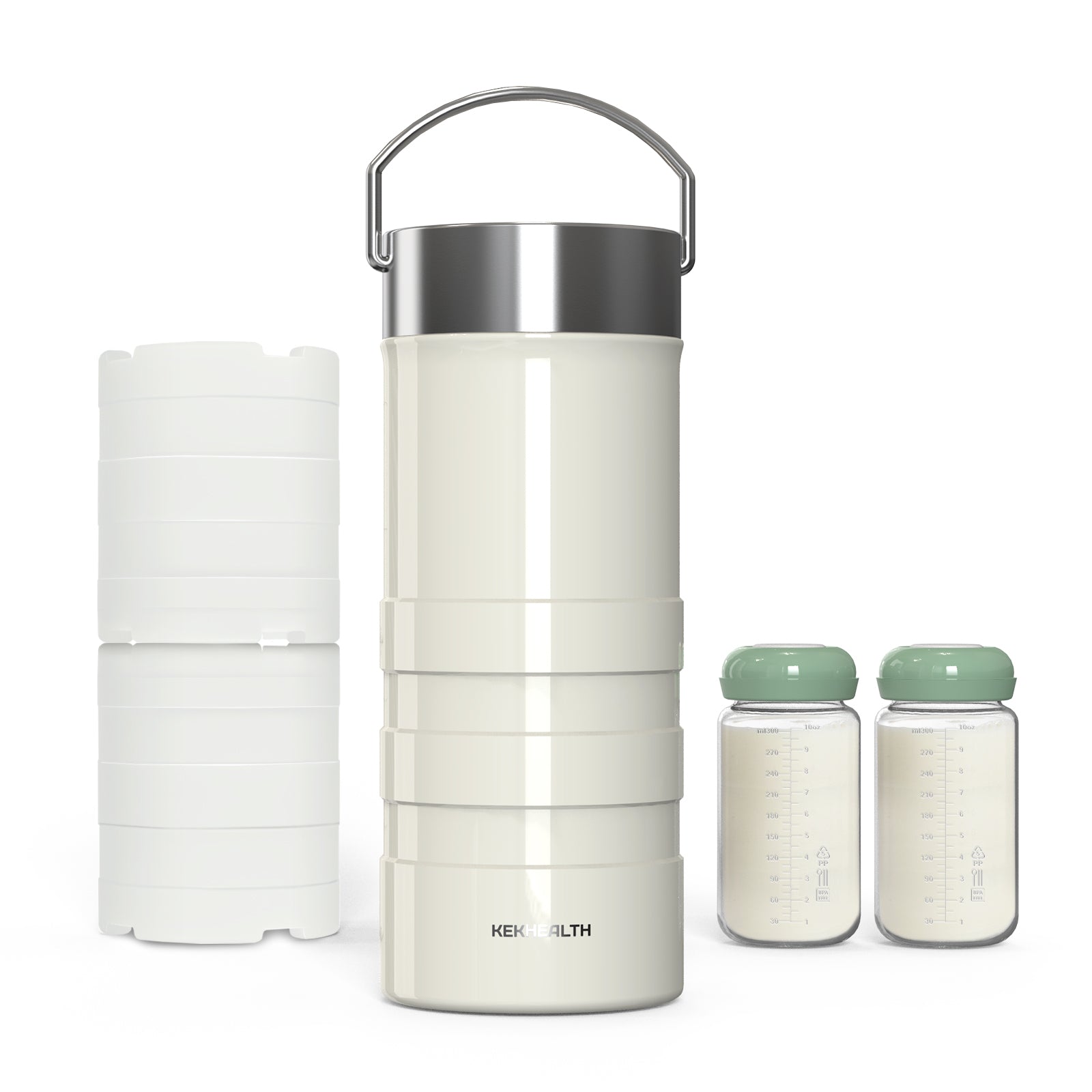 22oz Breast Milk Cooler – 24H Cooling, 2 Bottles, Travel-Ready
