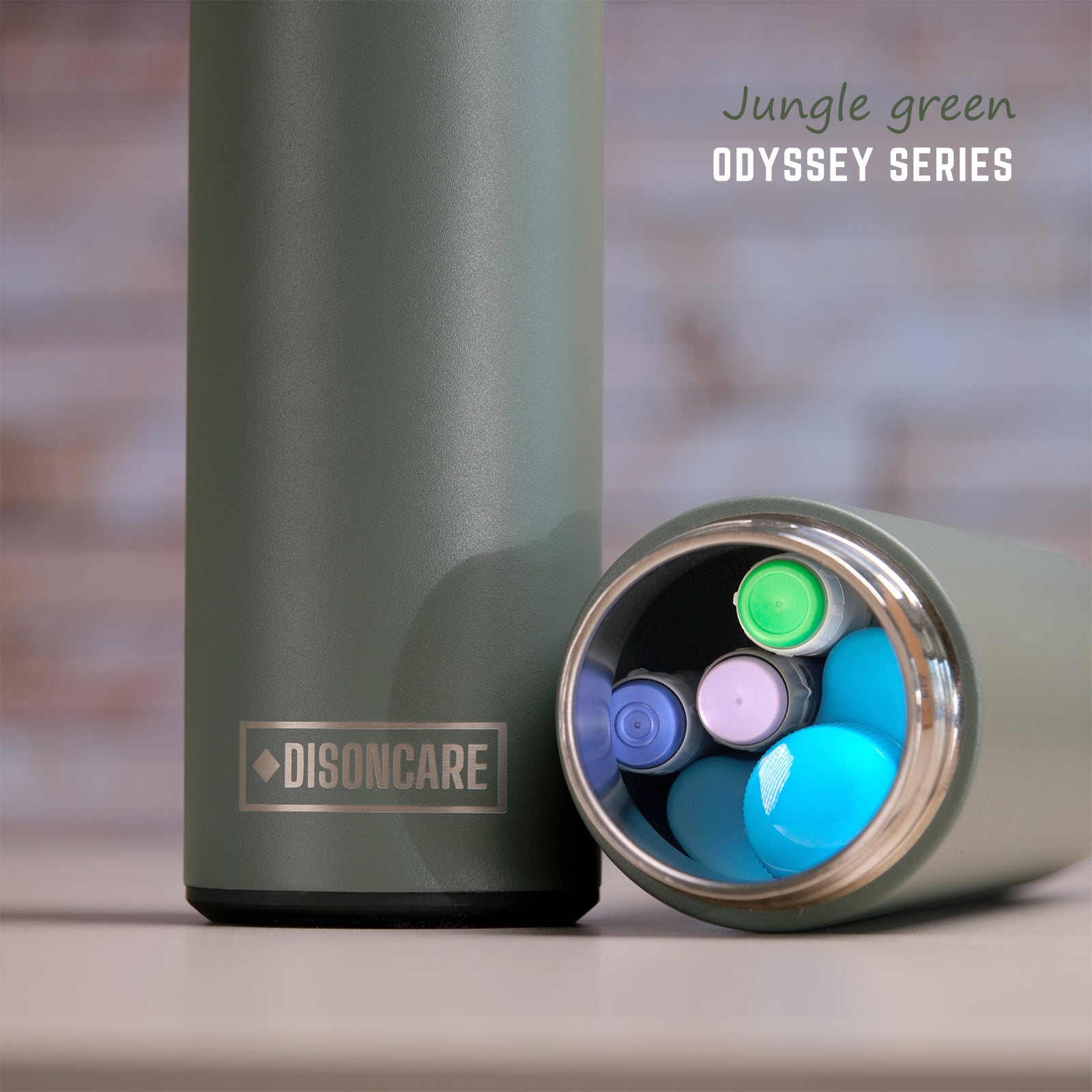 Odyssey Series 3 Pens LED Insulin Cooler(BC-B004-Jungle Green)