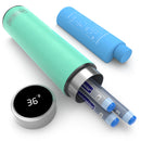 Refroidisseur d'insuline et de médicaments LED 60H 3 stylos (BC-B004 Cyan d'eau de mer)
