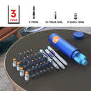 Refroidisseur compact d'insuline et de médicaments 60H, 4 stylos (BC-B001 bleu)