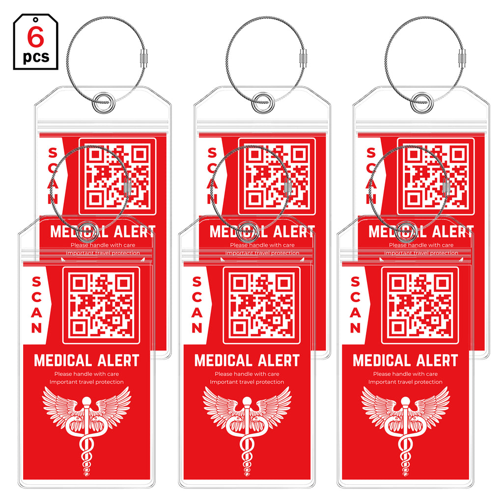 Medical Equipment Luggage Tag for Travel (6PCS) DISONCARE