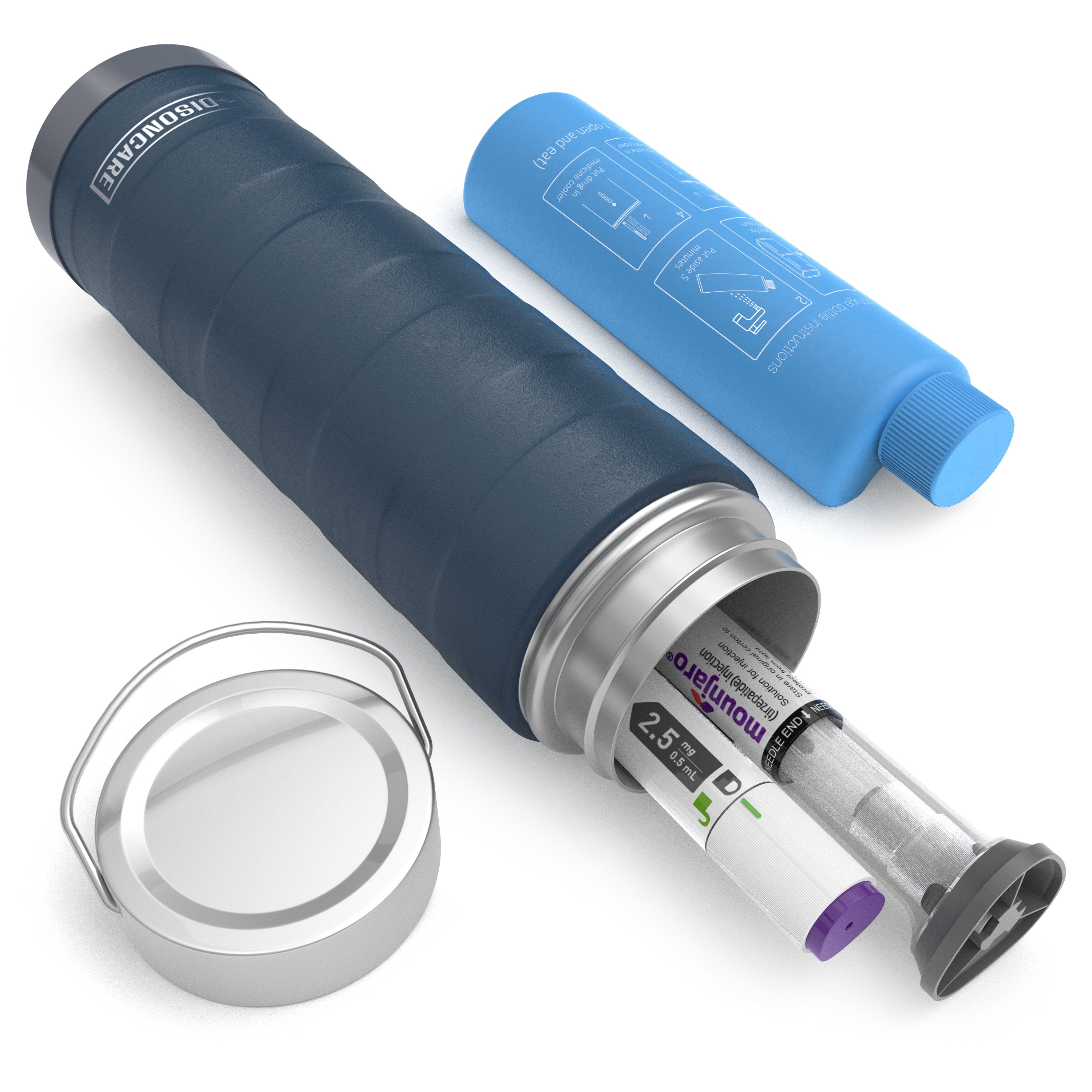 Intercontinental GLP-1 Pen Travel Cooler - Blue