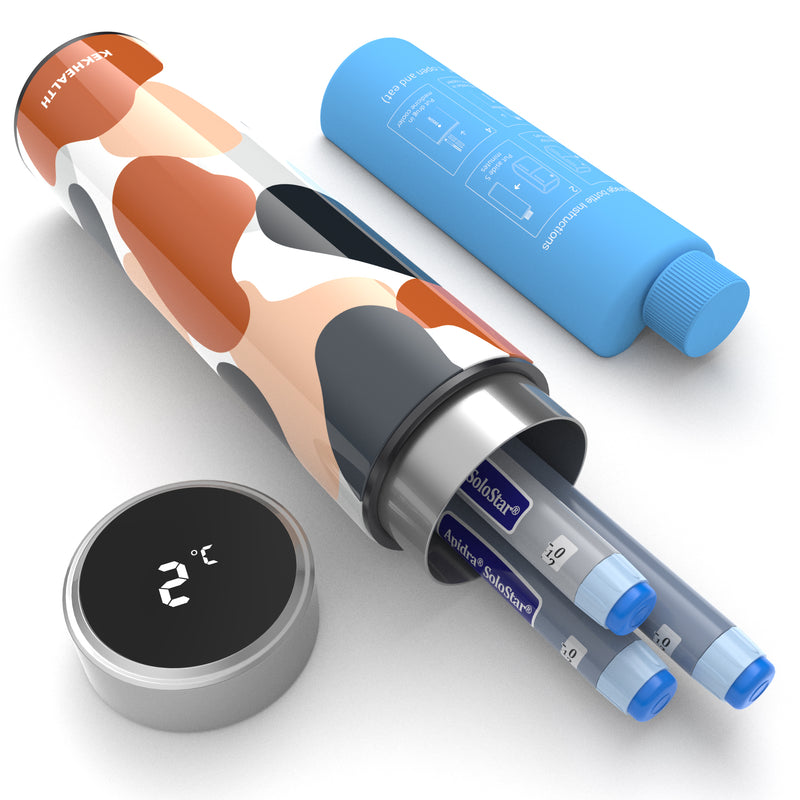 60H 3 Pens LED Insulin & Medications Cooler(BC-B004 Ripple)