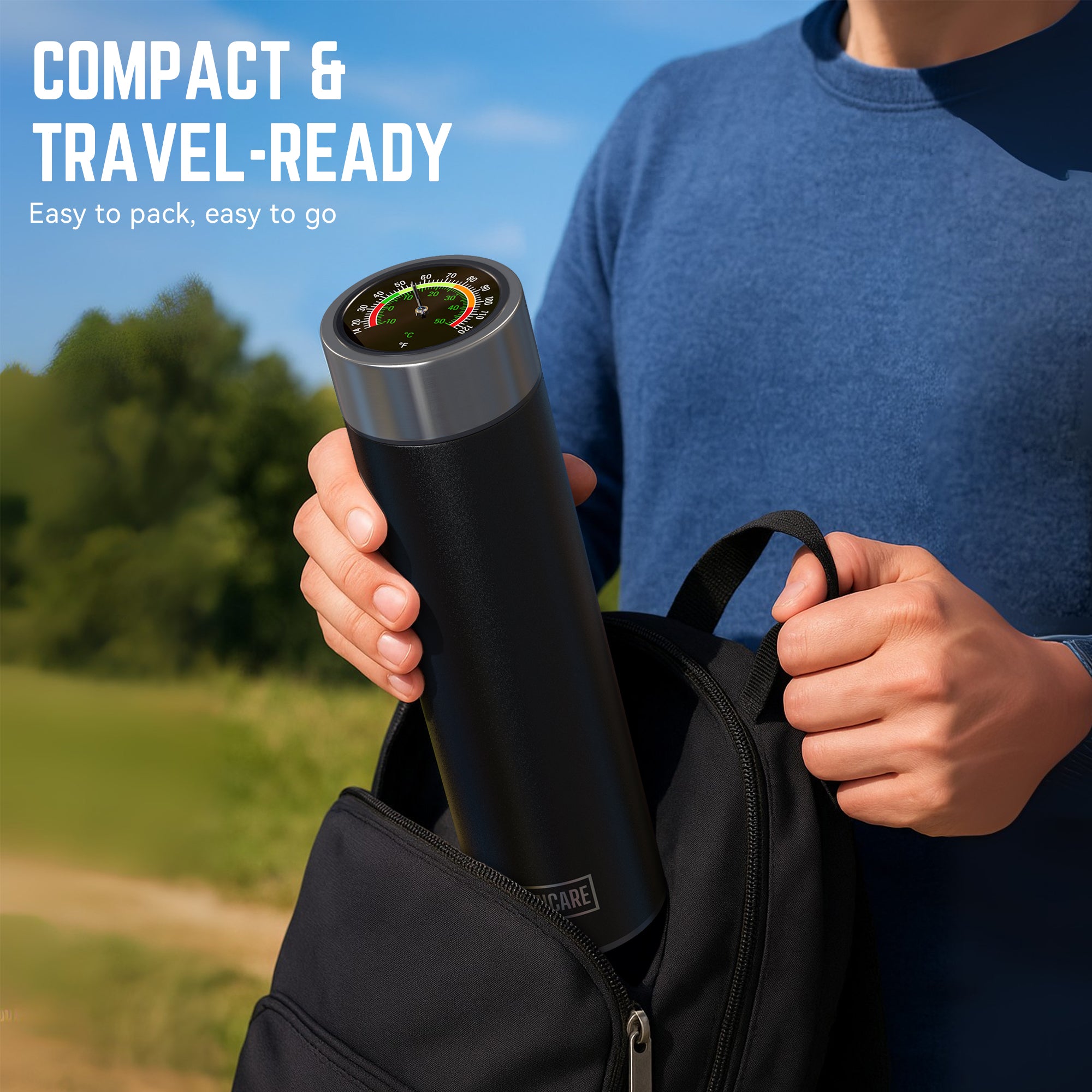 60H LED-Kühler für 3 Insulin- und Medikamentenstifte (BC-B004 Citron)