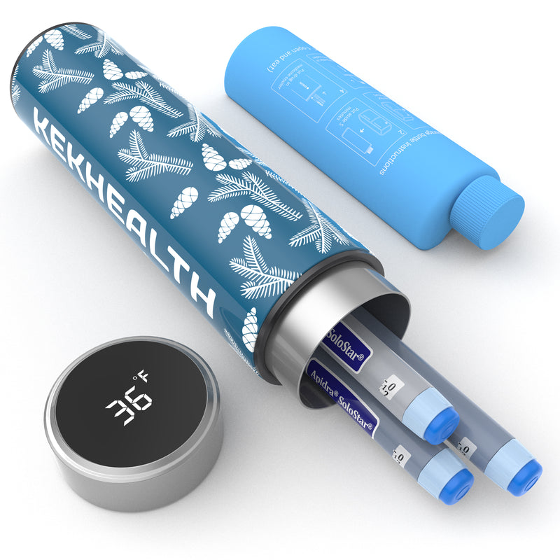 Refroidisseur d'insuline et de médicaments LED 60H 3 stylos (BC-B004 Hazel)