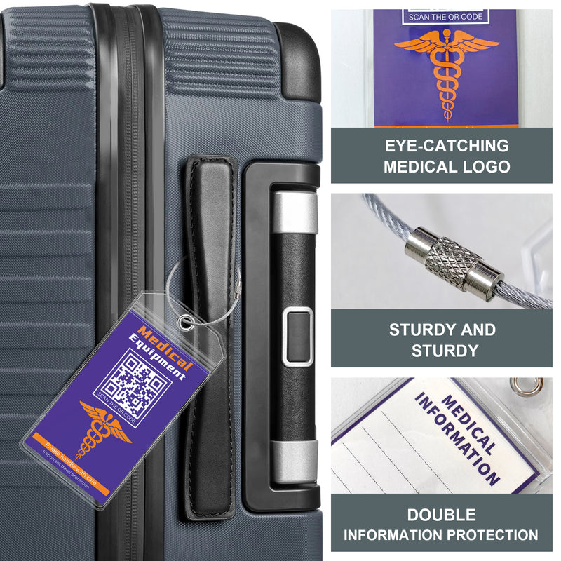 Gepäckanhänger für medizinische Geräte für die Reise (6 Stück)