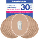 DISONCARE CGM Adhesive Patches for Dexcom G6-30pcs (Tan)